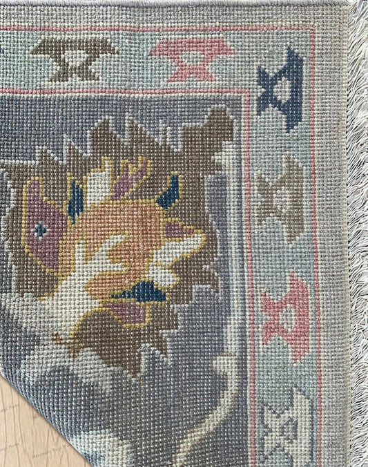 Exquisite Turkish Oushak Hand Knotted Rug Handmade Rugs in Sizes 4x6, 5x8, 6x9, 8x10, 9x12, 10x14 ft - Perfect for Living Room. Bedroom, Etc
