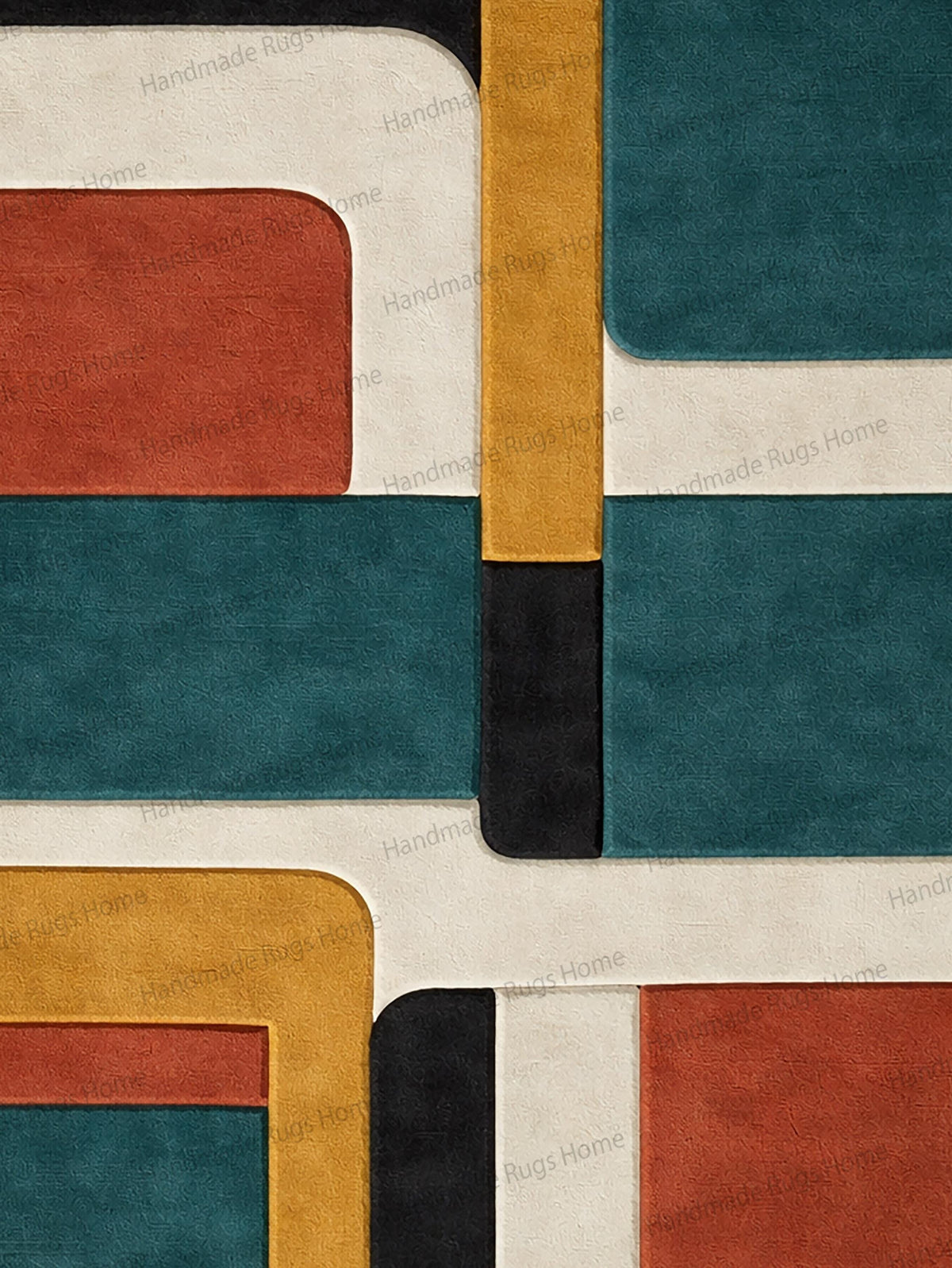 sophisticated wool rug home styling
