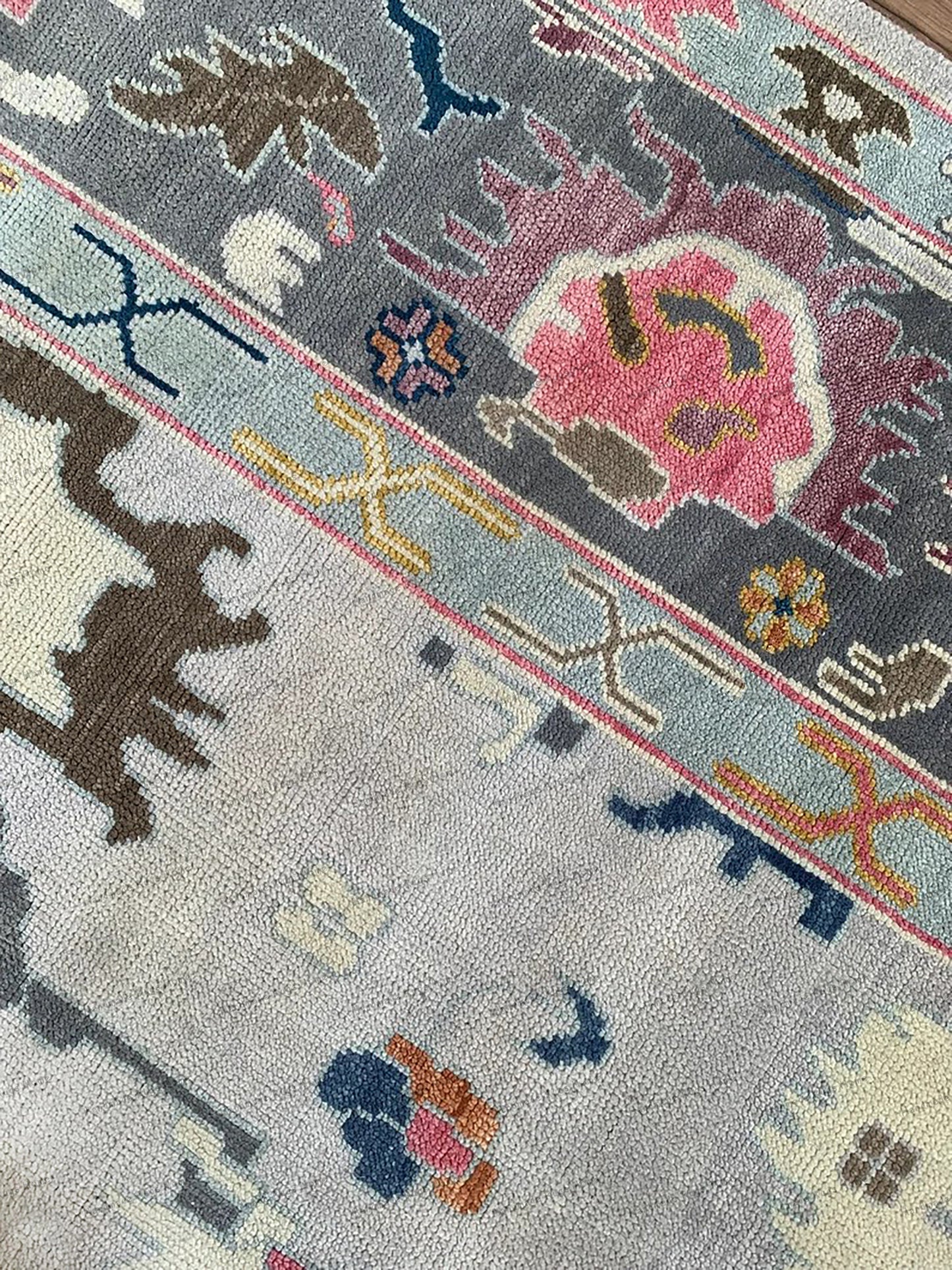 Exquisite Turkish Oushak Hand Knotted Rug Handmade Rugs in Sizes 4x6, 5x8, 6x9, 8x10, 9x12, 10x14 ft - Perfect for Living Room. Bedroom, Etc