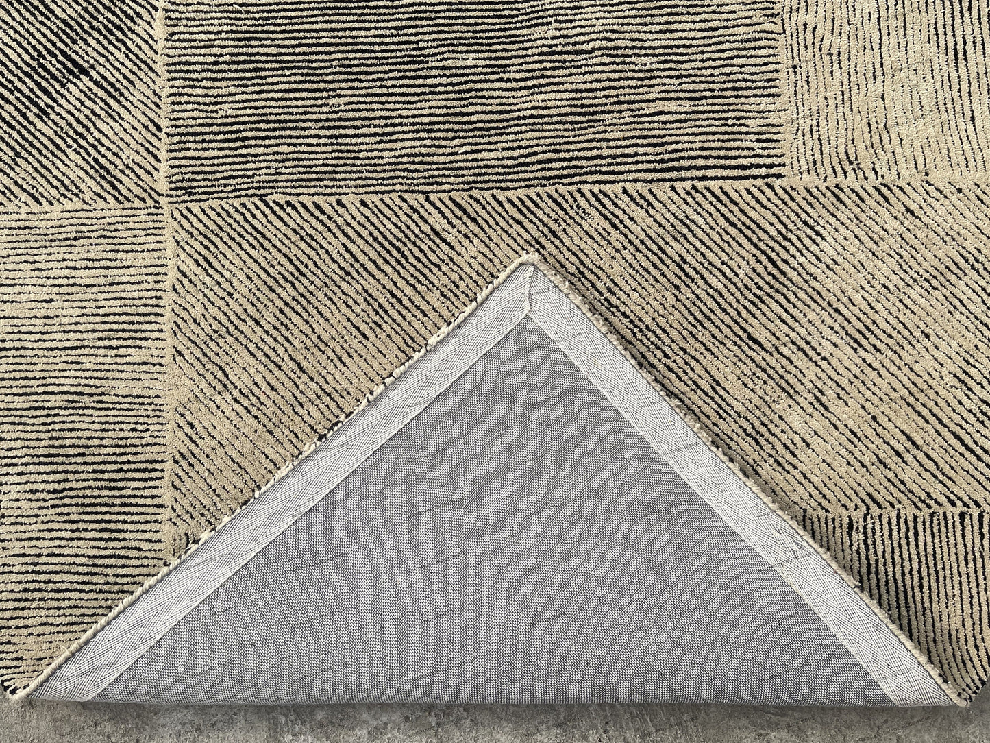 Black and cream Rug