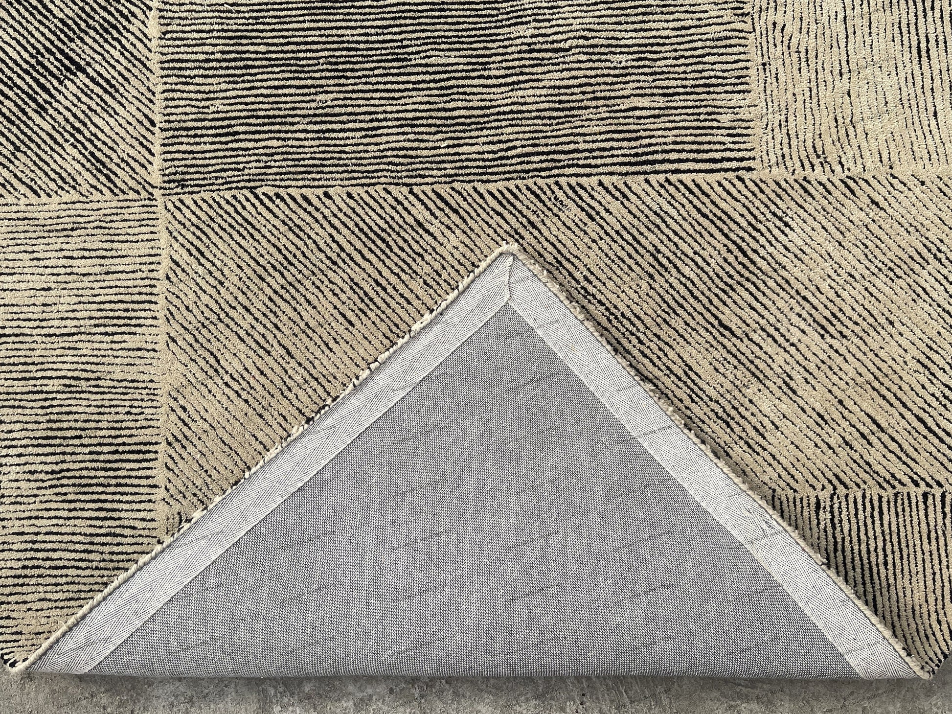 Black and cream Rug