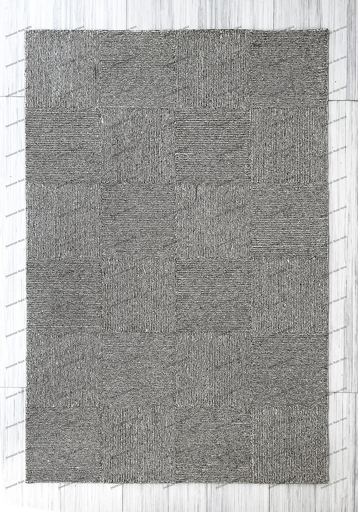 Abstract hand-tufted rug with splashes of bold, vibrant colors.
