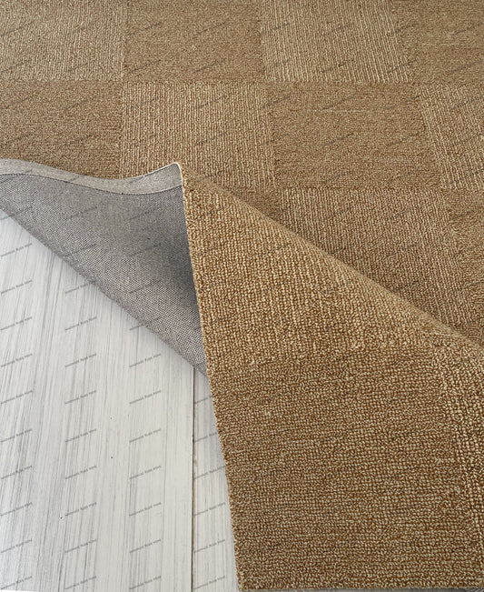 Contemporary area rug featuring unique hand-tufted designs in bright hues.
