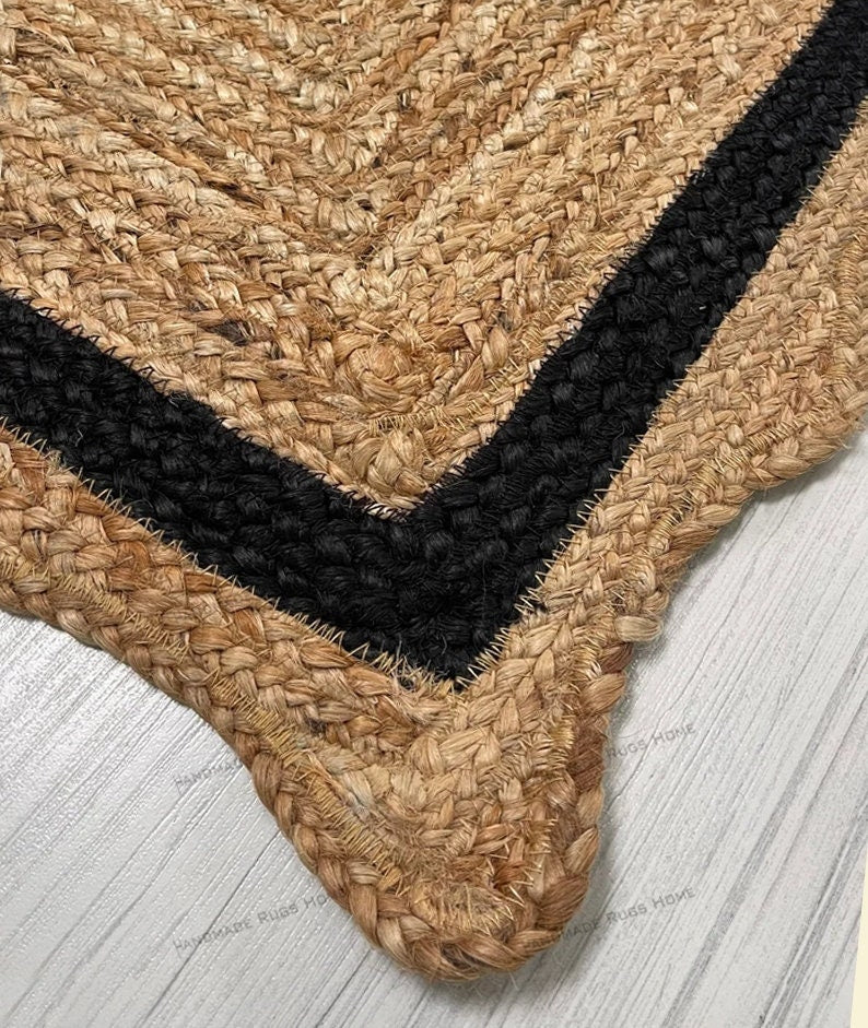 Handmade Jute Rug: Natural Red, Earthy Woven Flooring (8x10)