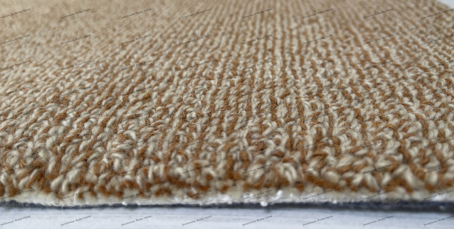 Handmade tufted rug with abstract patterns in vibrant and trendy colors.
