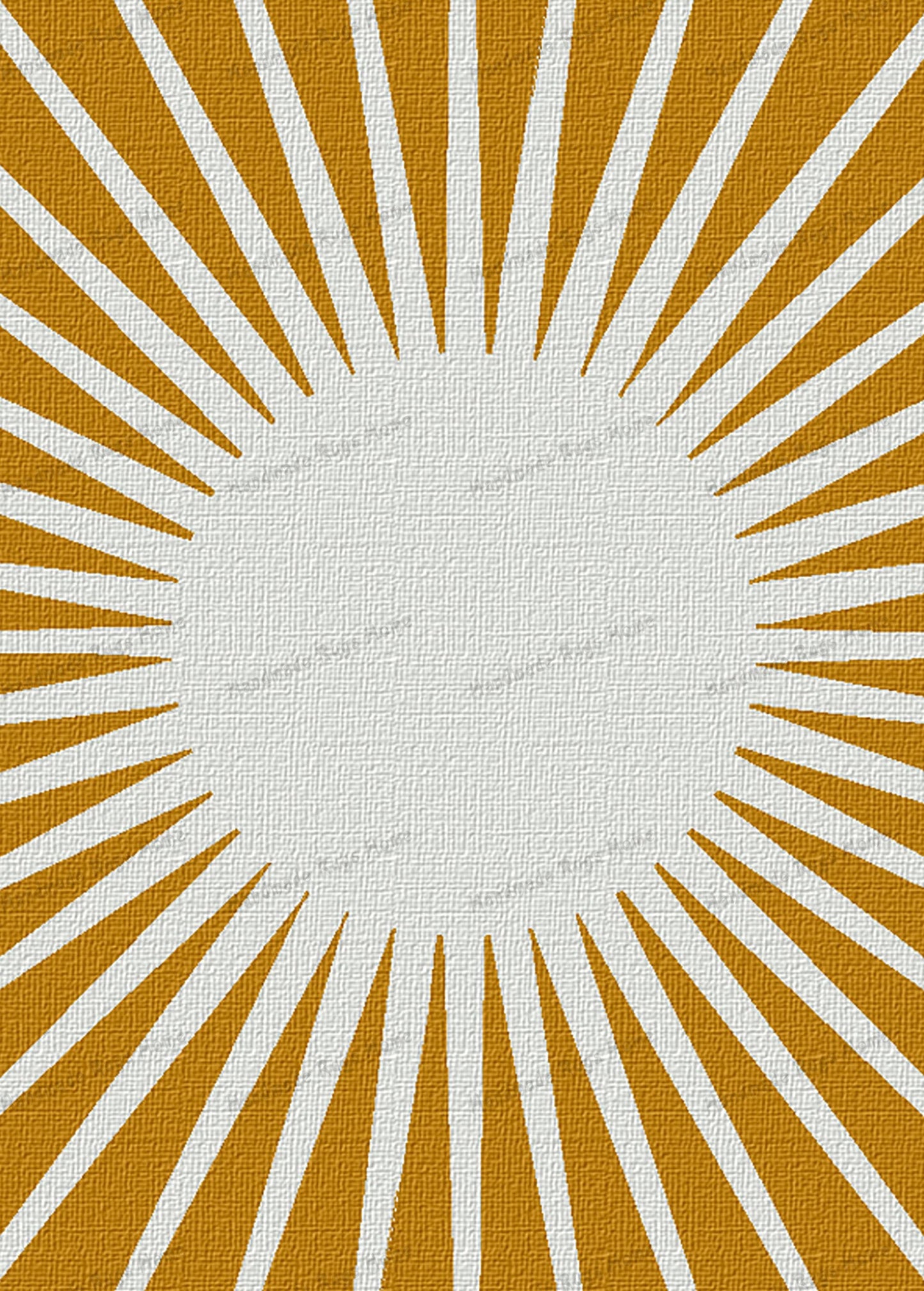 High-quality wool sunburst rug with a warm, inviting design.