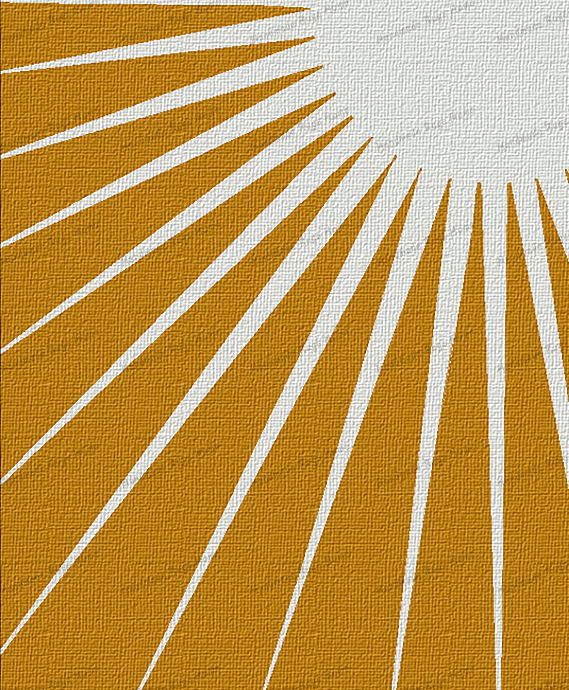 Golden sunrise-inspired area rug for living rooms, bedrooms, and nurseries.