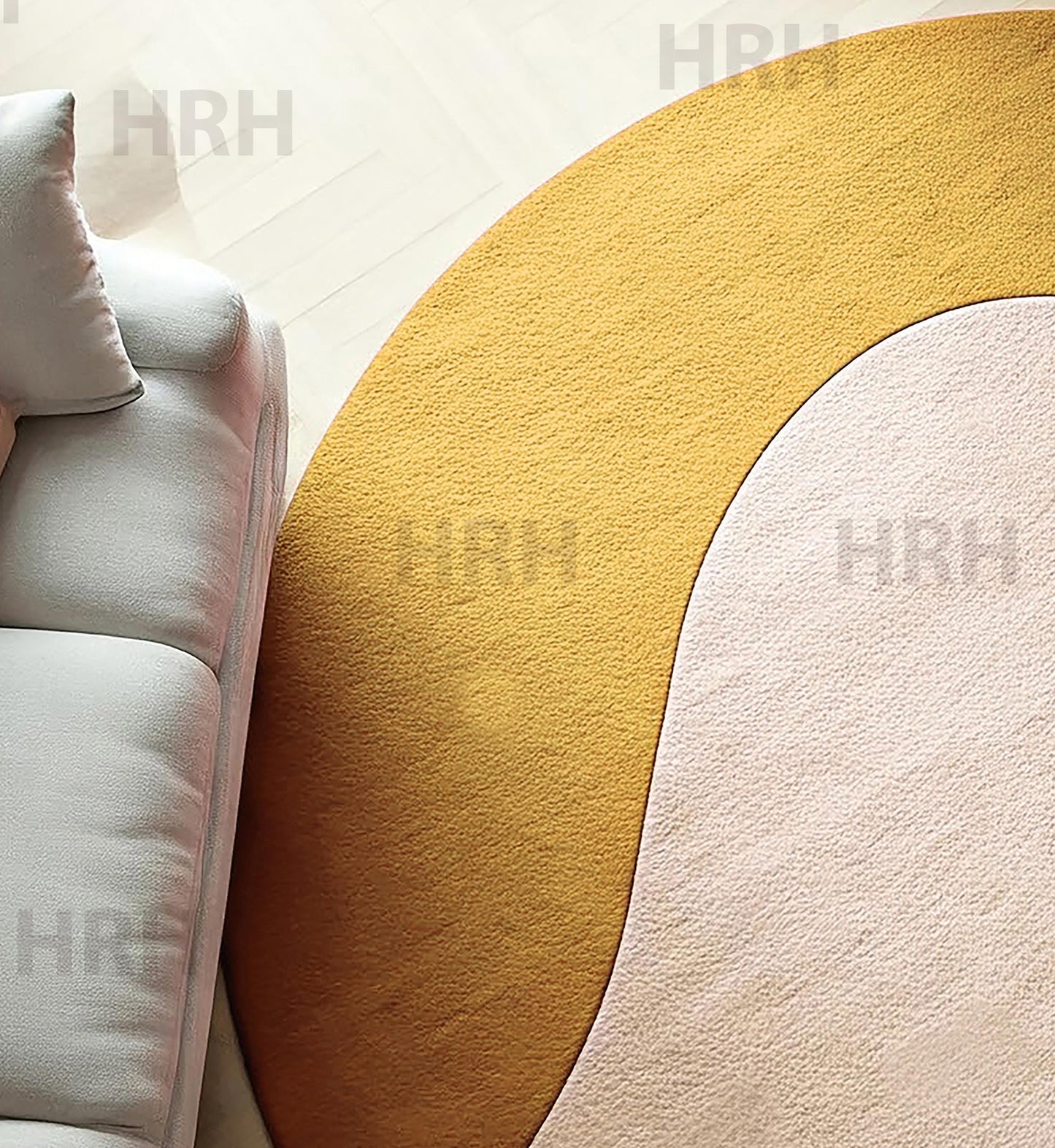 Hand-Tufted Wool Area Rug: Modern Multicolor Design