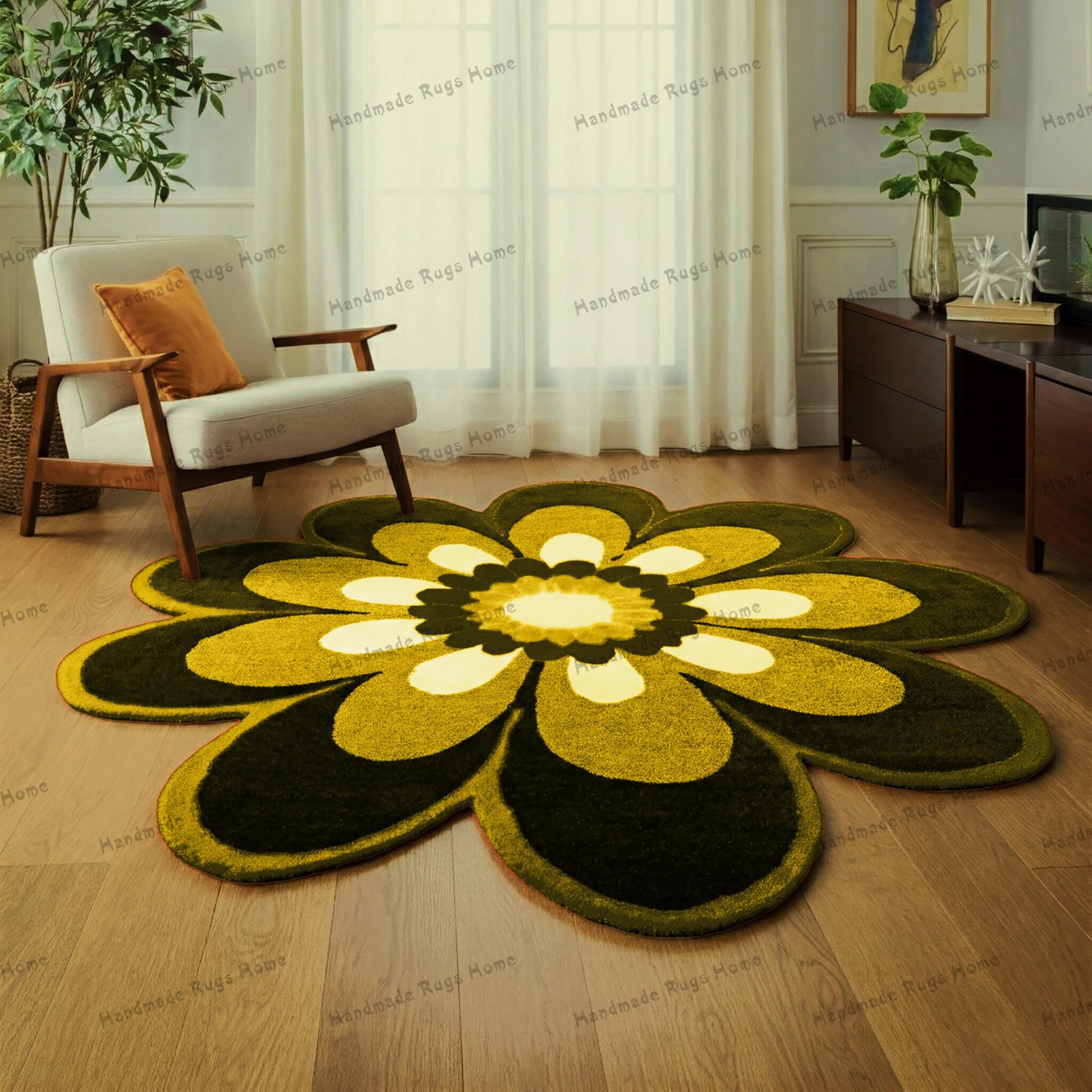 floral rug