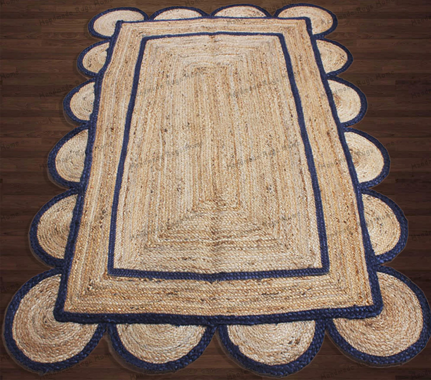 Beach House Style Rug,
Textured Natural Rug,
Navy and Beige Rug,
Handmade Scallop Rug,
Lightweight Area Rug,
Trendy Jute Rug,
Artisan Floor Mat,
Boho Bedroom Rug,
Natural Material Rug,
Decorative Accent Rug,
