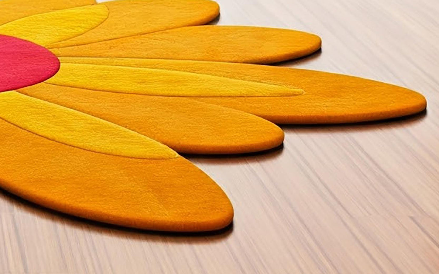 Hand-Tufted Wool Flower Rug: Modern Floral Area Rug