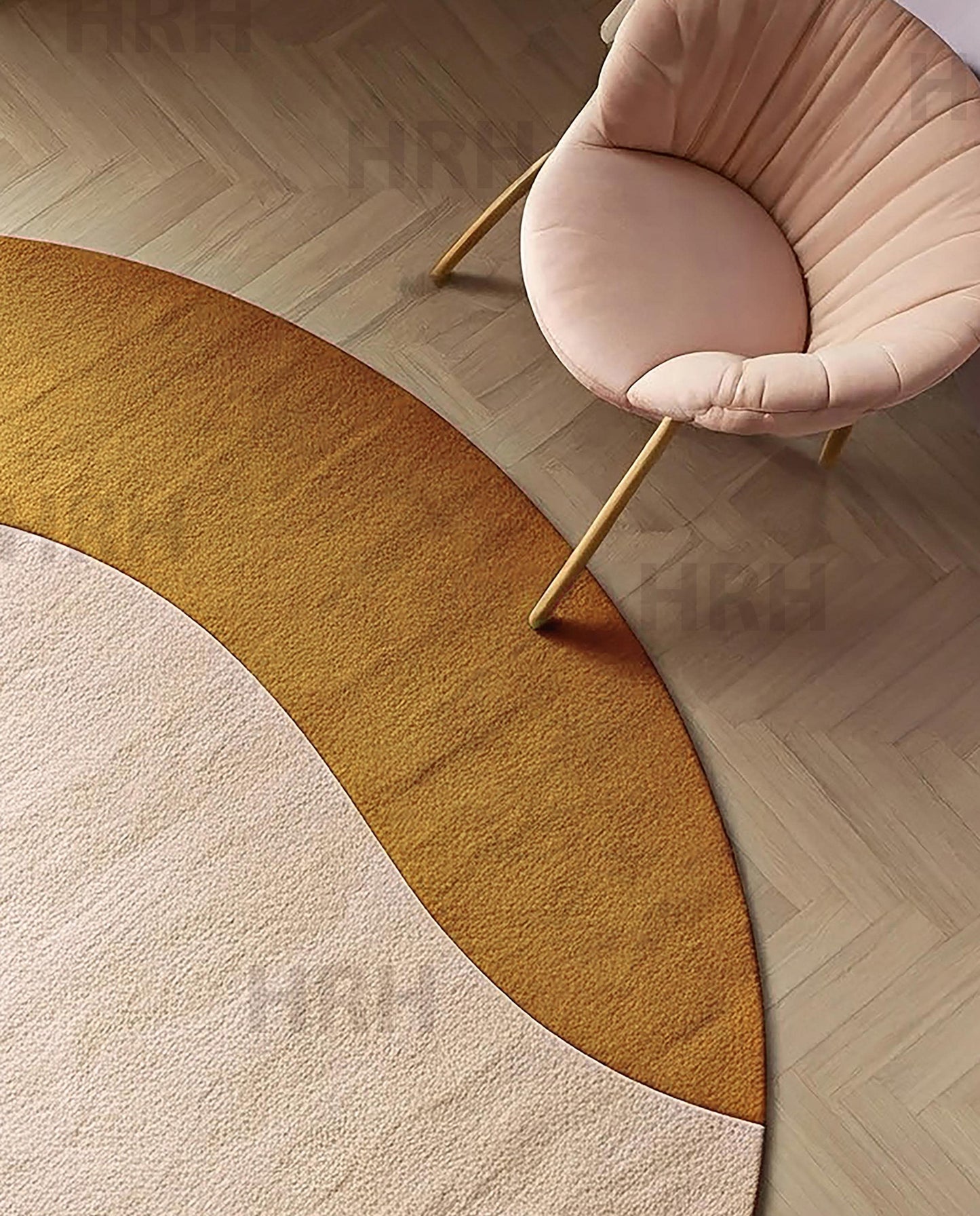 Hand-Tufted Wool Area Rug: Modern Multicolor Design