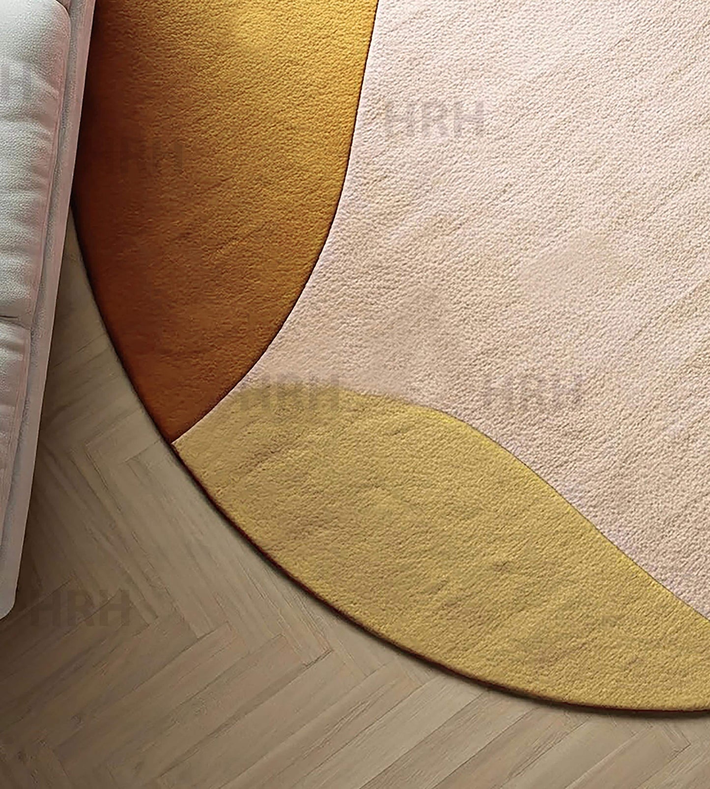 Hand-Tufted Wool Area Rug: Modern Multicolor Design