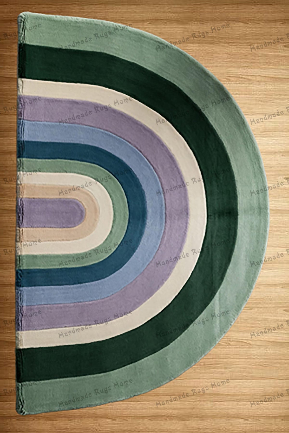 Handmade Wool Tufted Rug: Modern Multicolour Area Rug