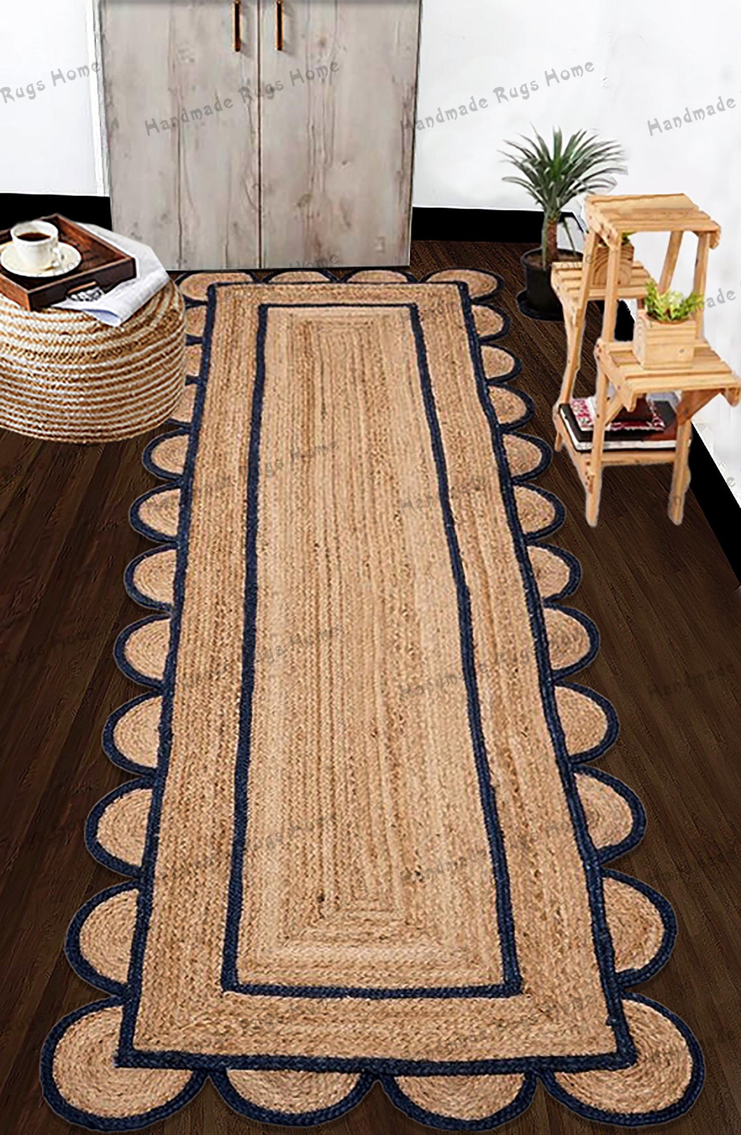 Jute Area Rug,
Scalloped Edge Rug,
Natural Jute Rug,
Handwoven Boho Rug,
Eco-Friendly Area Rug,
Navy Border Jute Carpet,
Rustic Farmhouse Rug,
Boho Chic Jute Rug,
Small Jute Accent Rug,
Handmade Natural Rug,