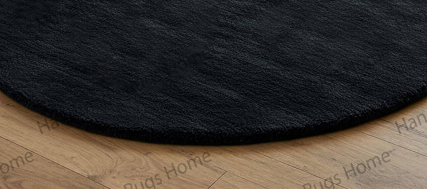 Hand-Tufted Wool Area Rug: Modern Colorful Design