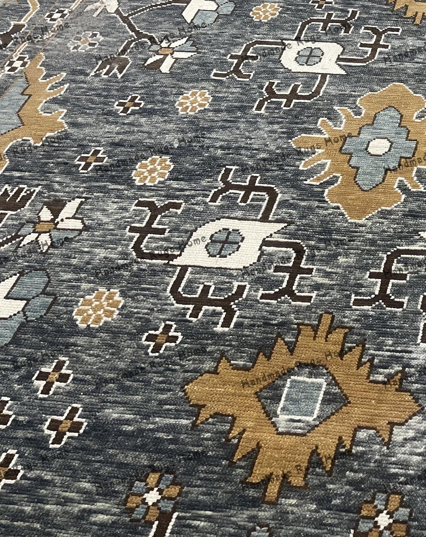 Soft and durable wool area rug featuring elegant floral motifs.