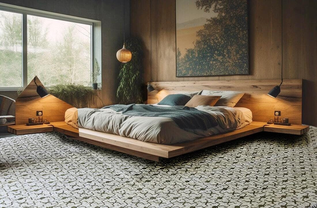 Classic Oushak rug with a faded, antique finish for vintage-style decor.