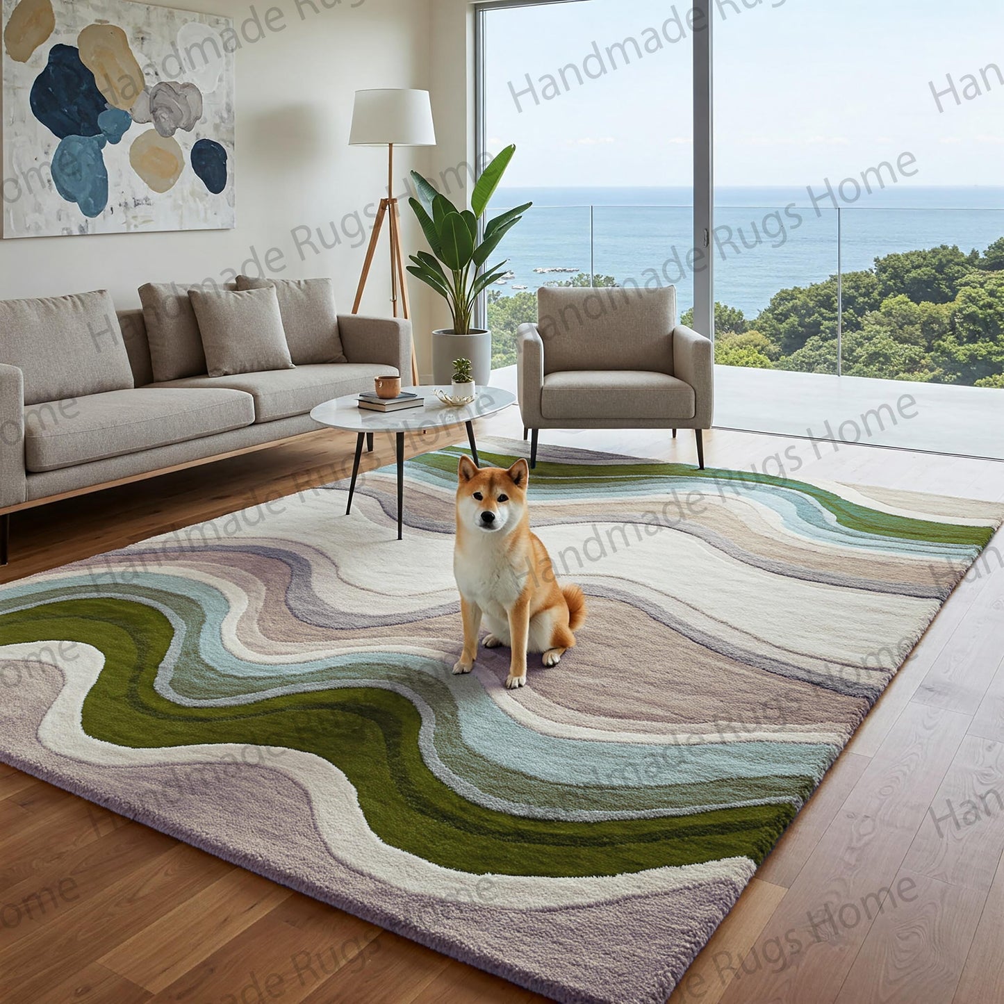Luxurious plush wool rug for comfort and warmth