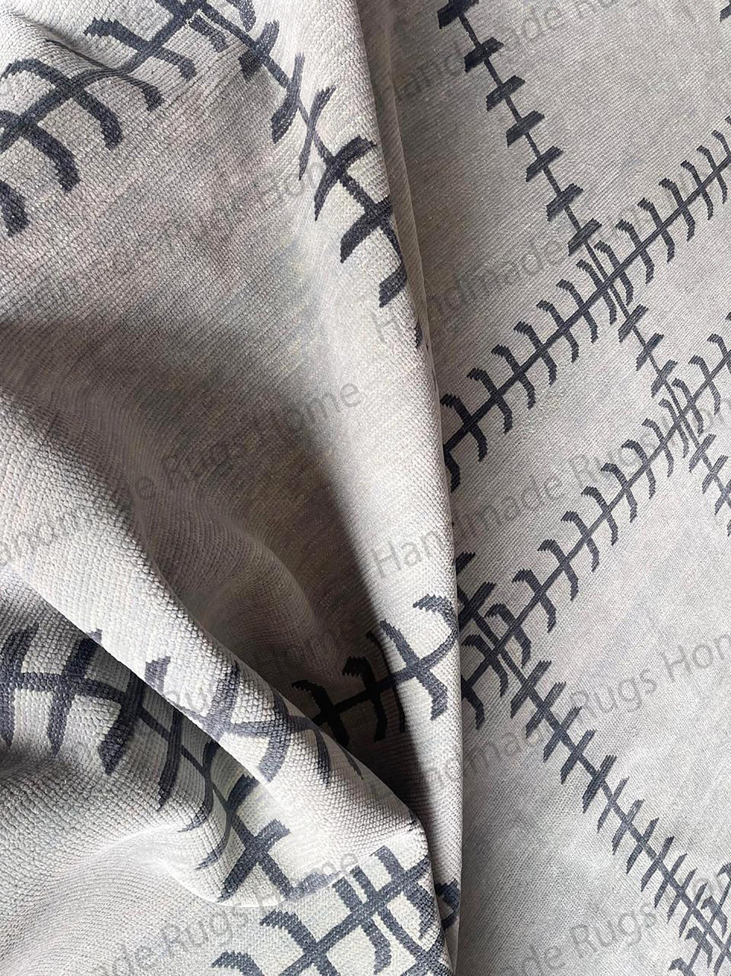 Contemporary handwoven Oushak rug for minimalist interiors