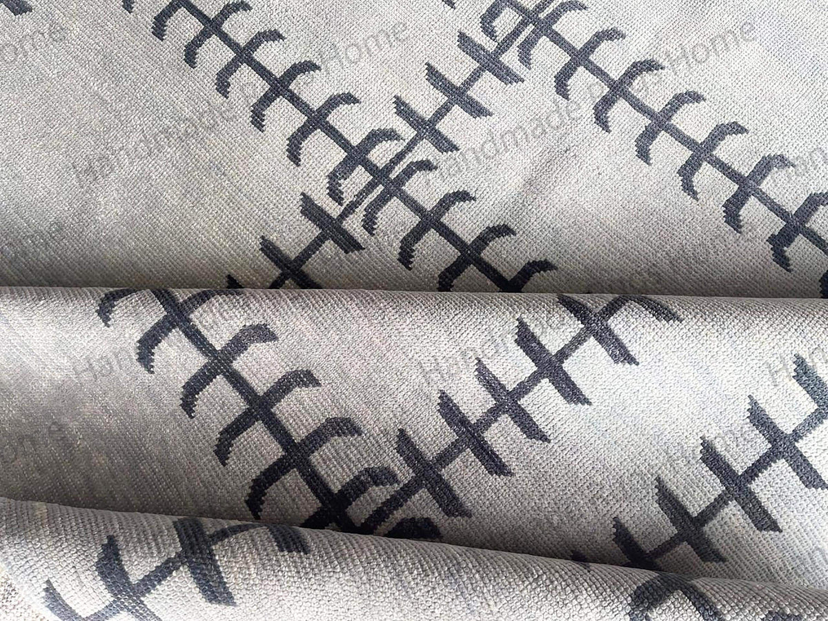 Handmade Turkish Oushak rug for elegant home decor