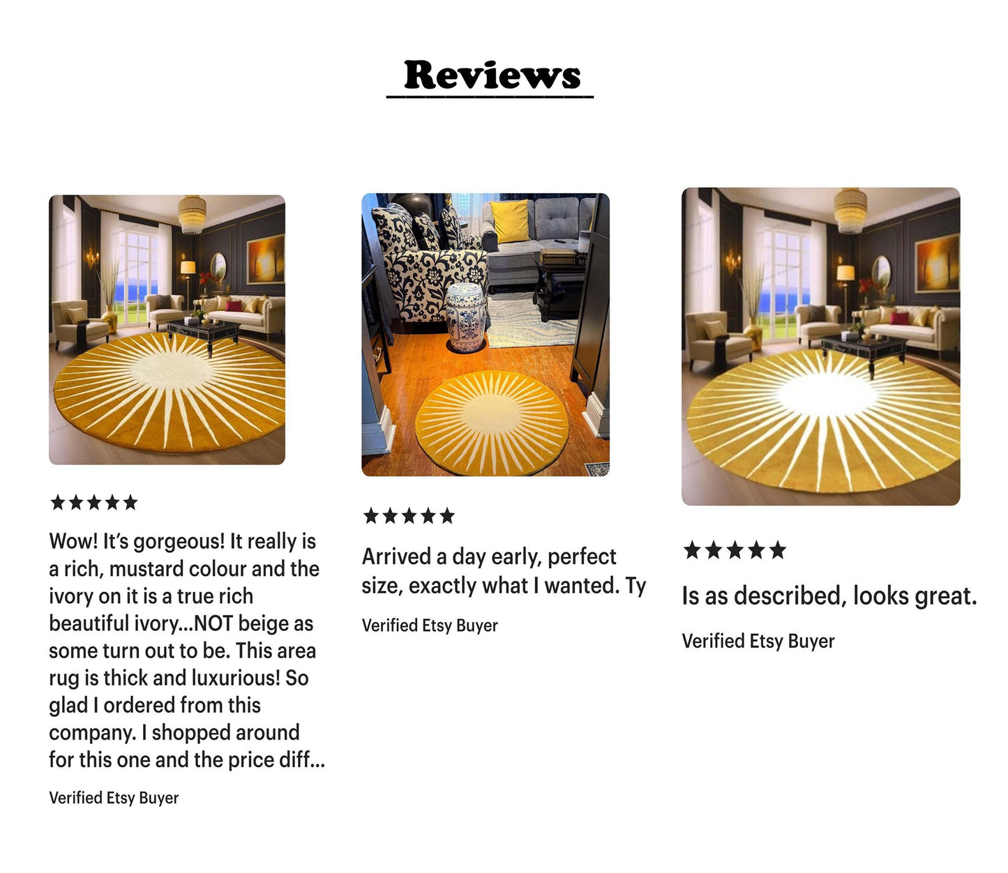 High Quality Round Wool Rugs