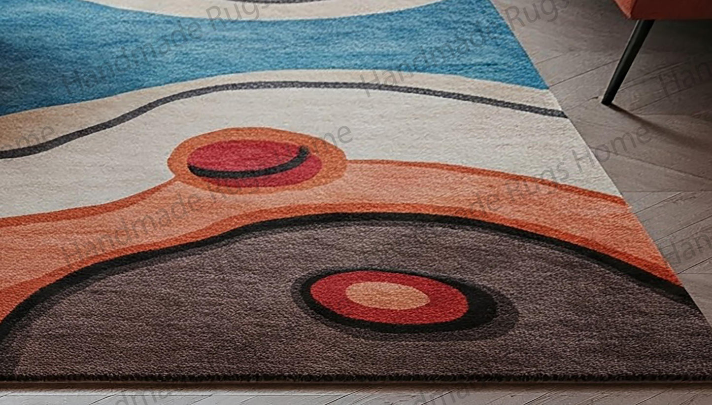 High-quality wool rug for contemporary home décor