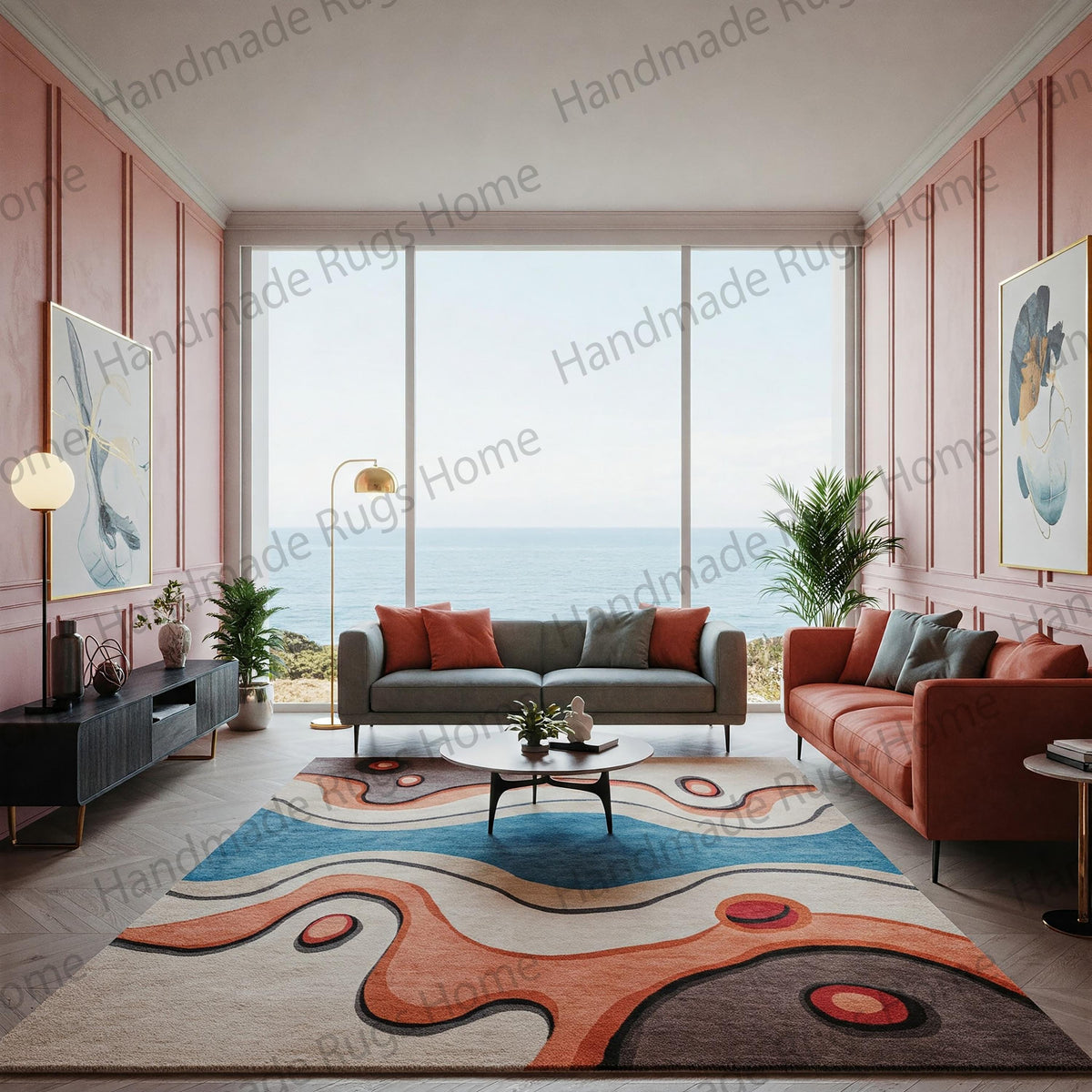 Premium quality wool rug enhancing luxury interiors