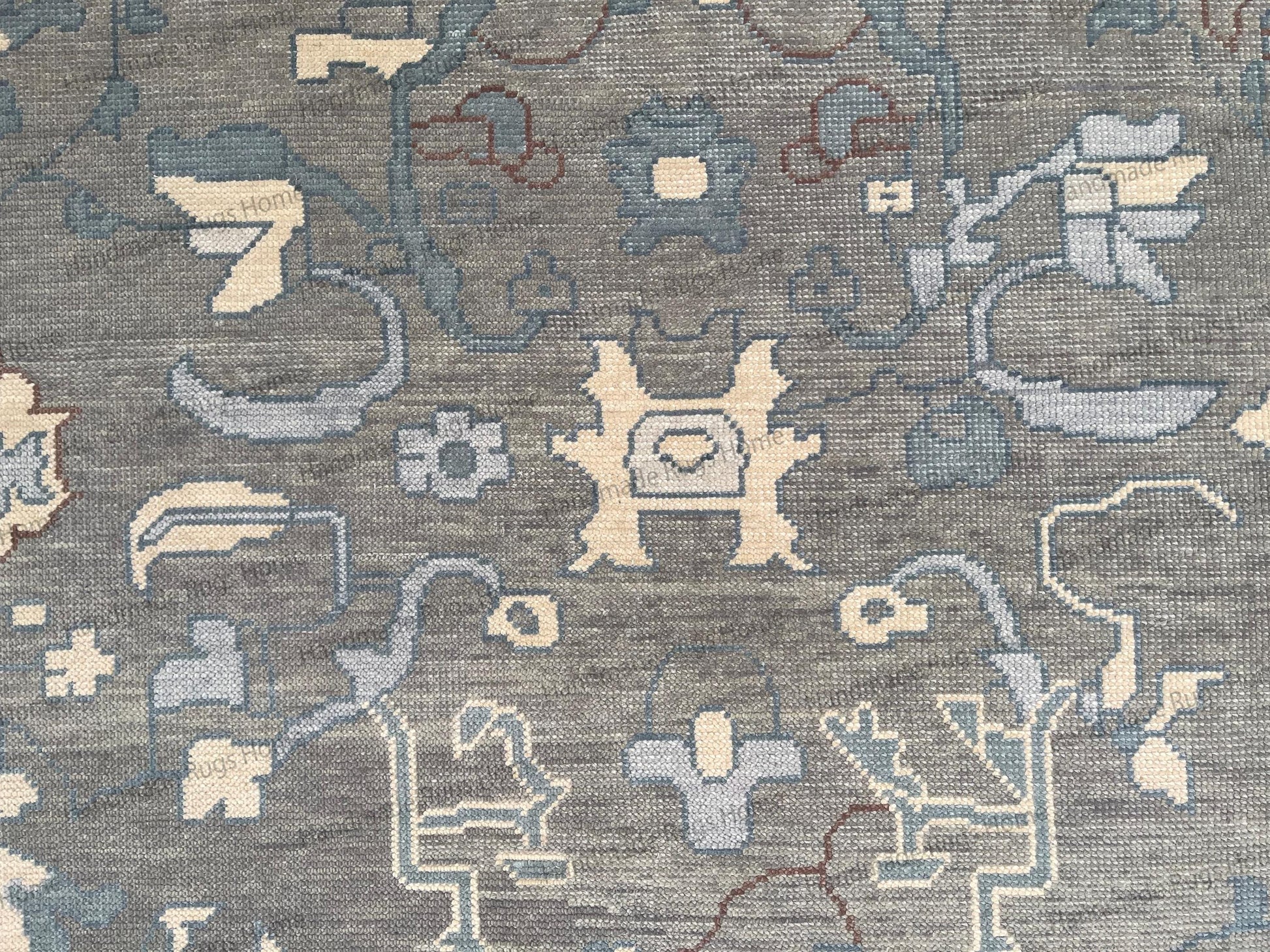 Soft textured hand knotted rug for modern and classic interiors