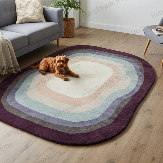 Hand-tufted from 100% natural wool