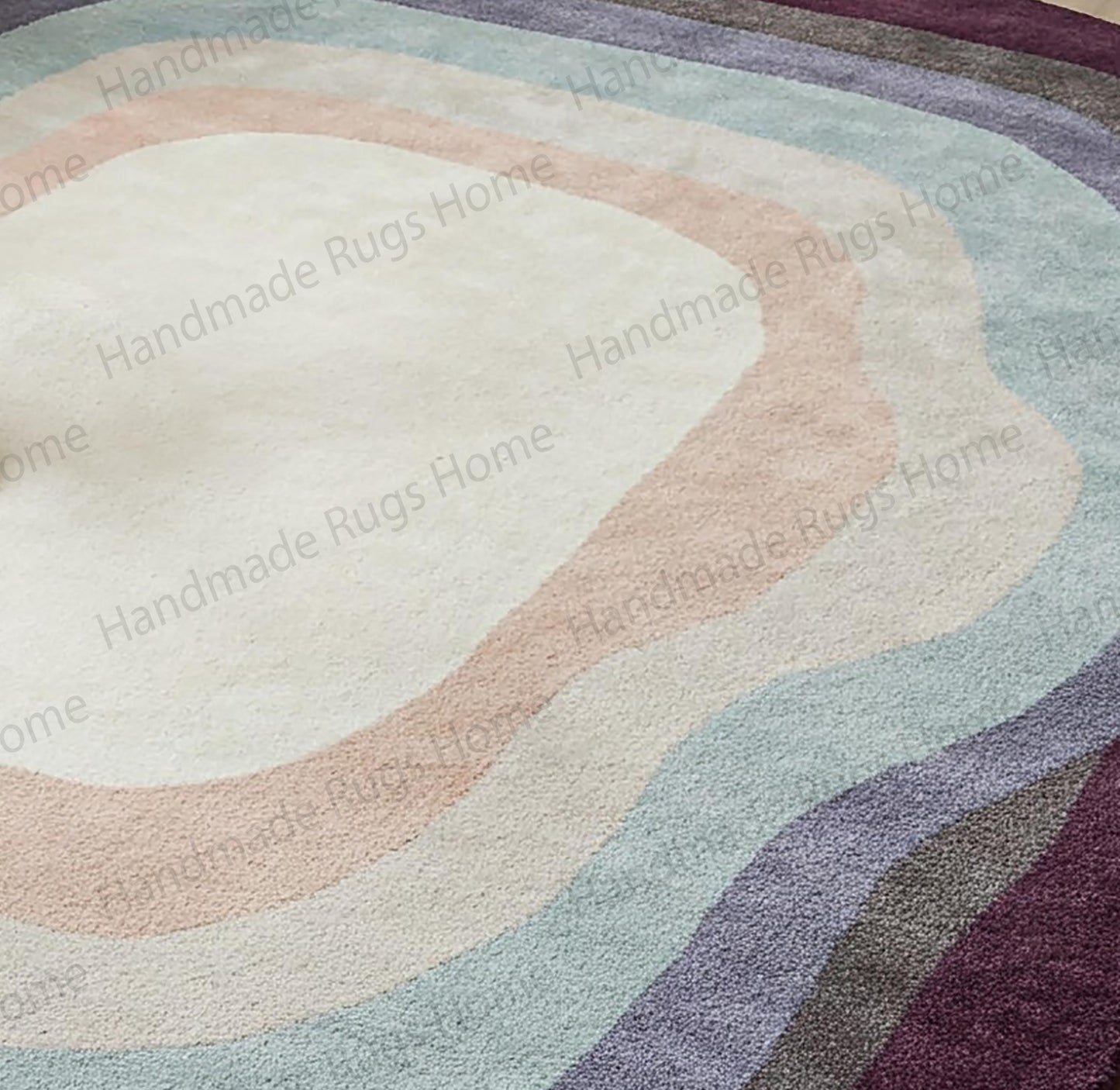 Unique rounded shape with multitone ring pattern