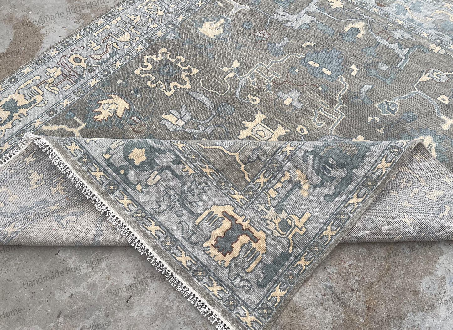 Handcrafted wool carpet for home interior decoration