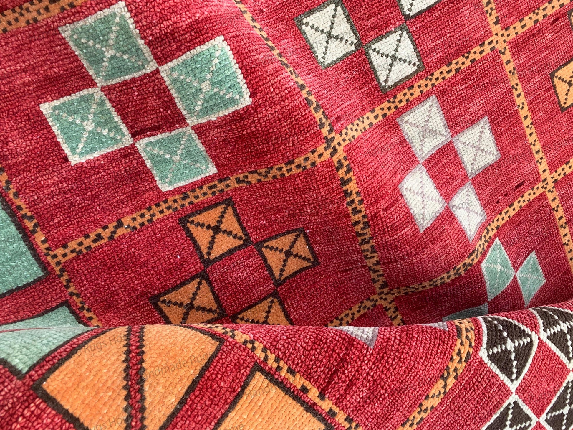 Turkish Style Geometric Wool Rug