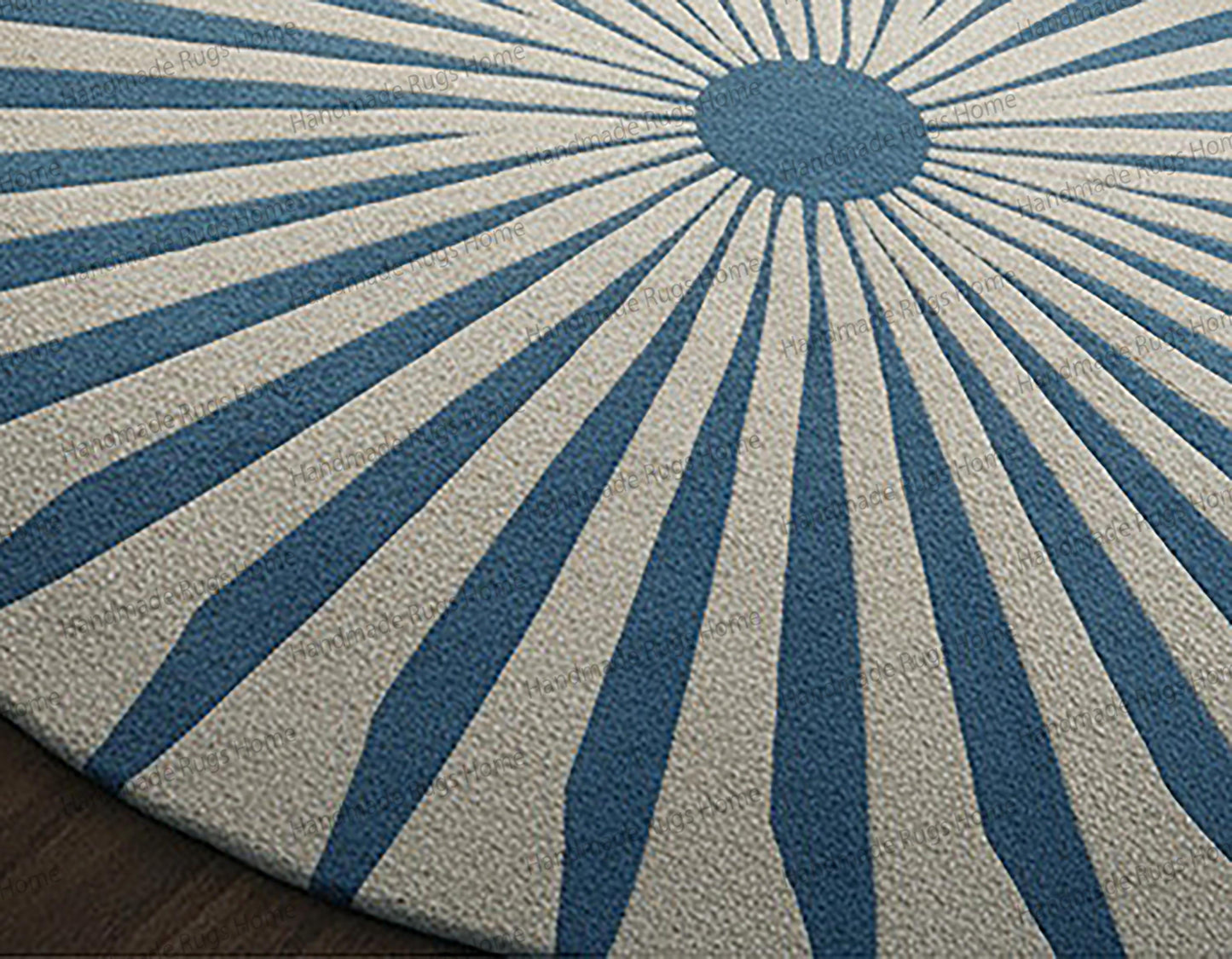 handmade circular rug for modern interiors