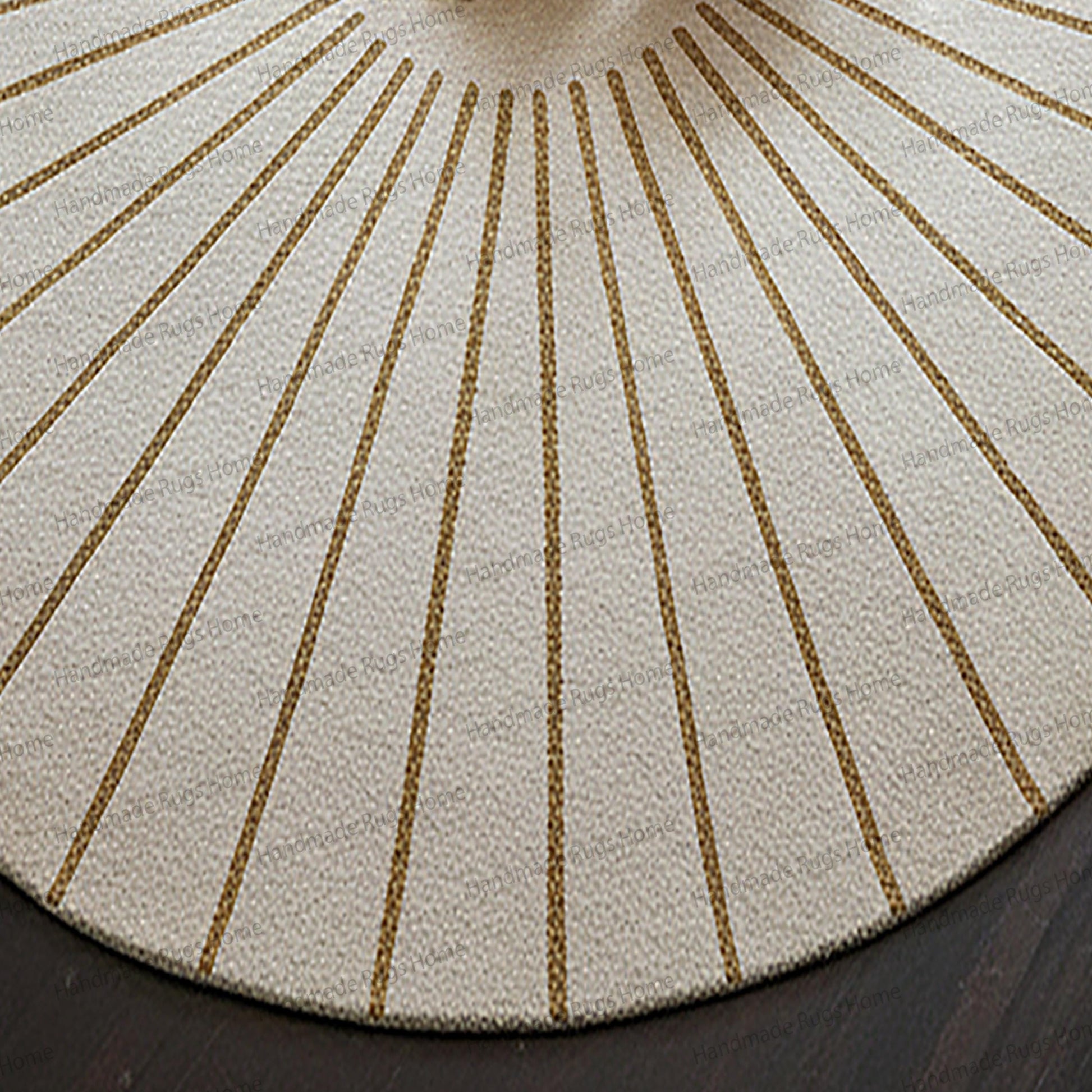hand tufted sunburst design carpet,

elegant circular wool rug for living room,

golden radiance designer rug,

plush ivory carpet with gold accents,

premium handmade wool rug,

luxury décor round rug under chandelier,

ivory gold modern interior rug,

artisanal round wool carpet,

sunray pattern luxury wool rug,

handcrafted circular gold accent rug,

statement designer carpet for home,