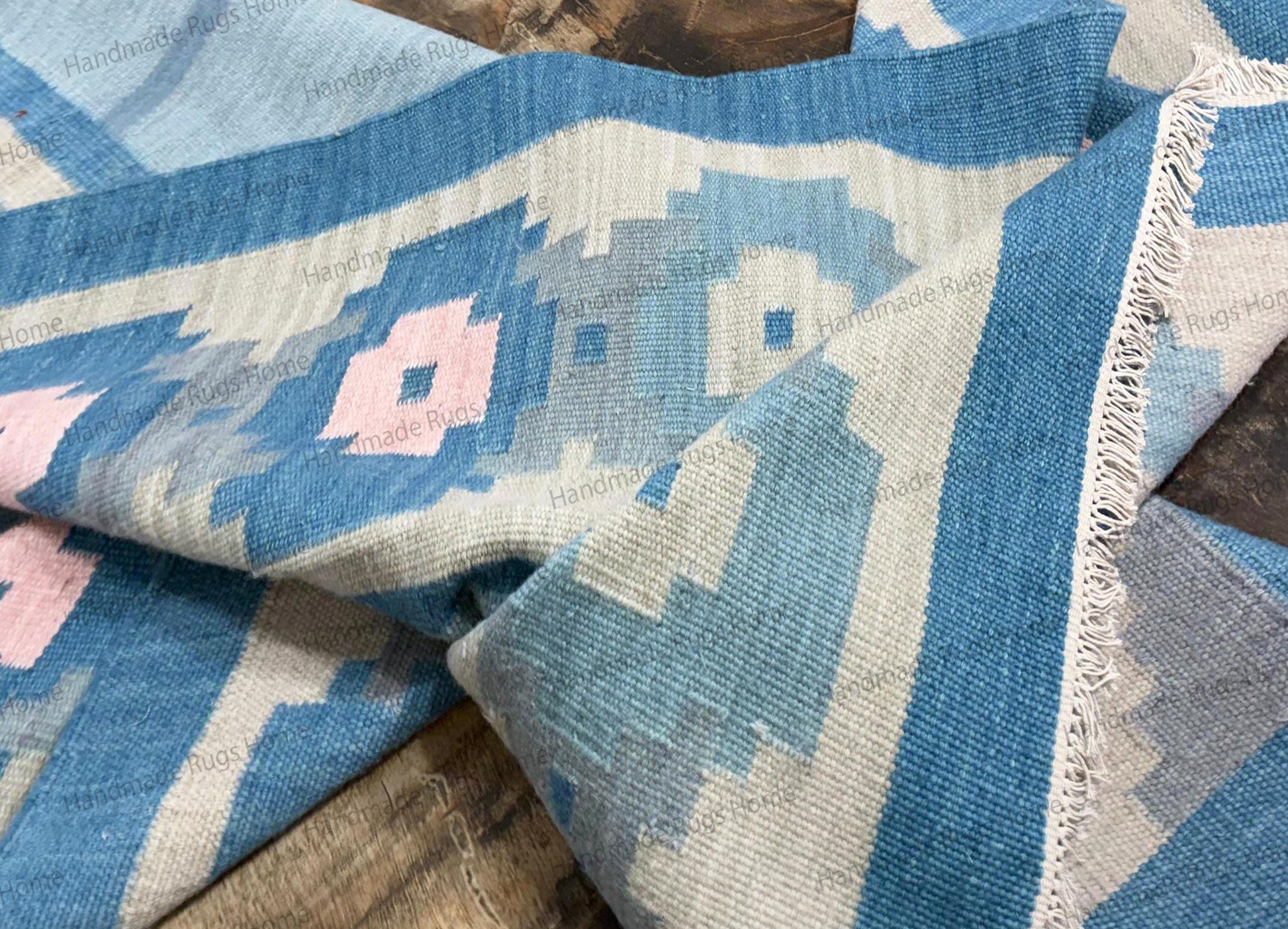 living room wool flatweave,
bedroom handmade durrie rug,
authentic artisan wool rug