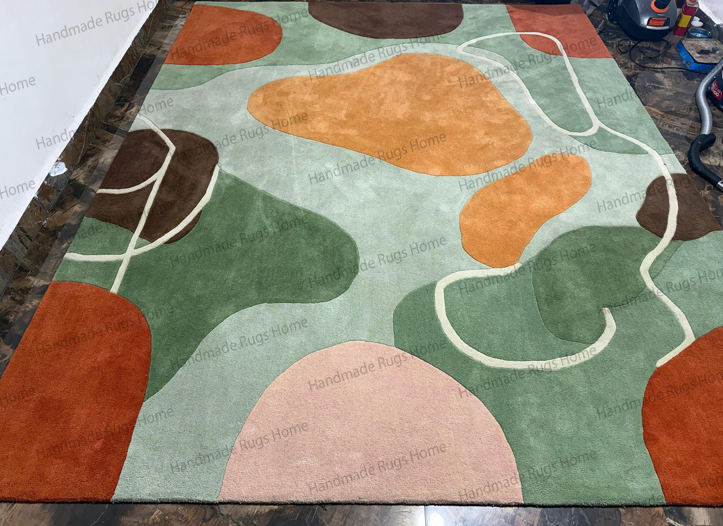 artistic abstract designer rug