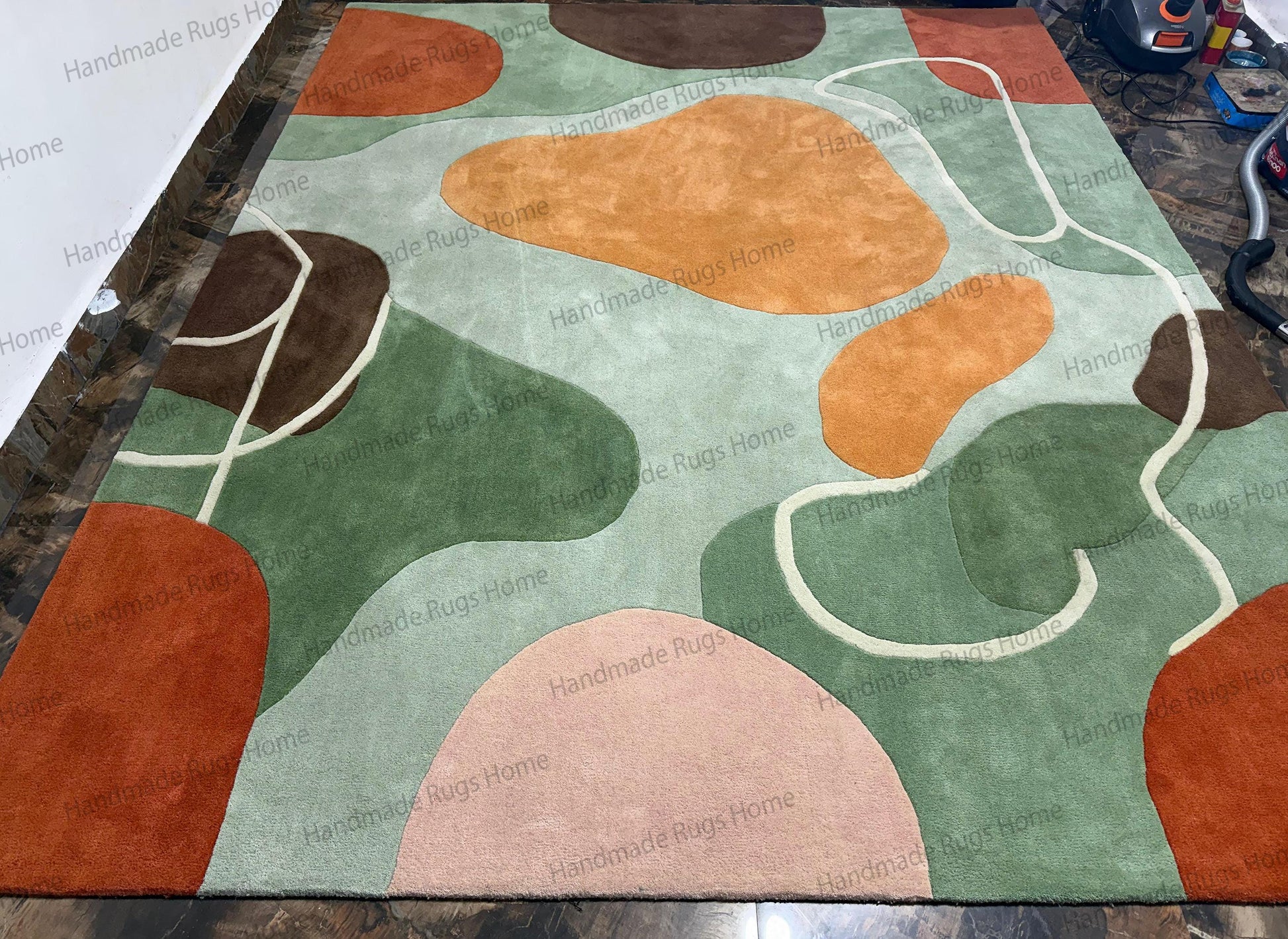 artistic abstract designer rug