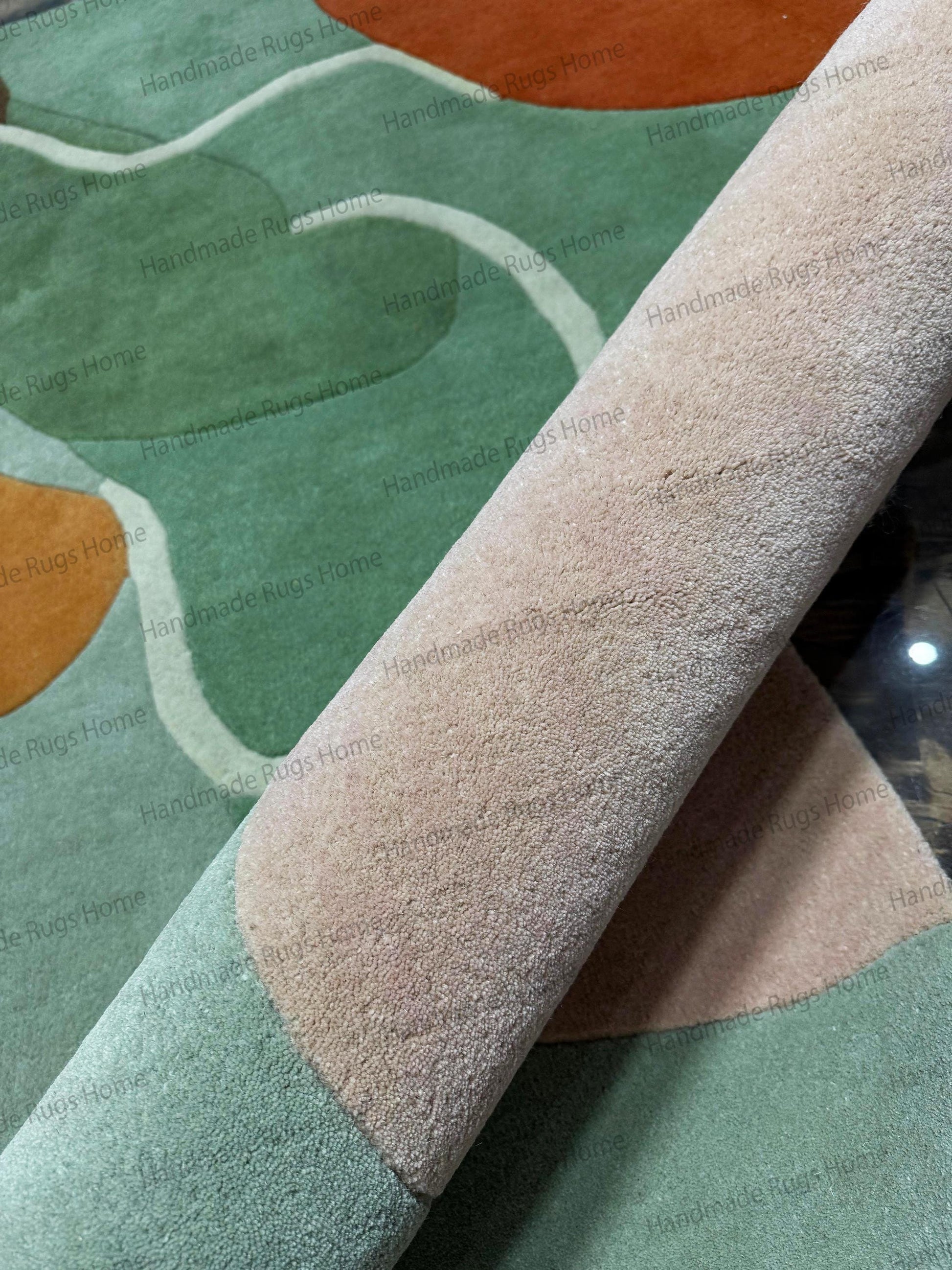 elegant abstract wool rug,

designer hand tufted carpet
