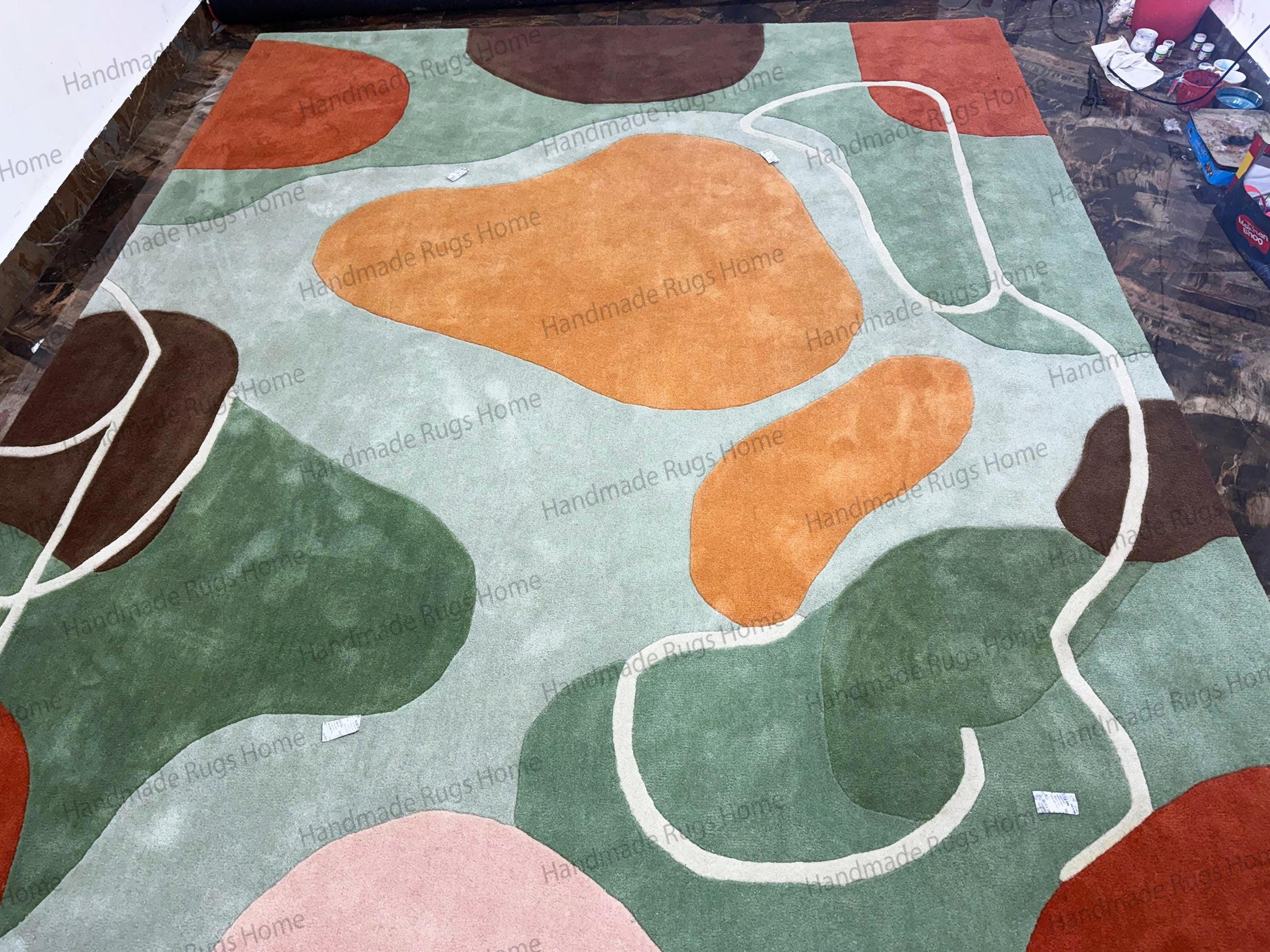 luxury modern wool area rug