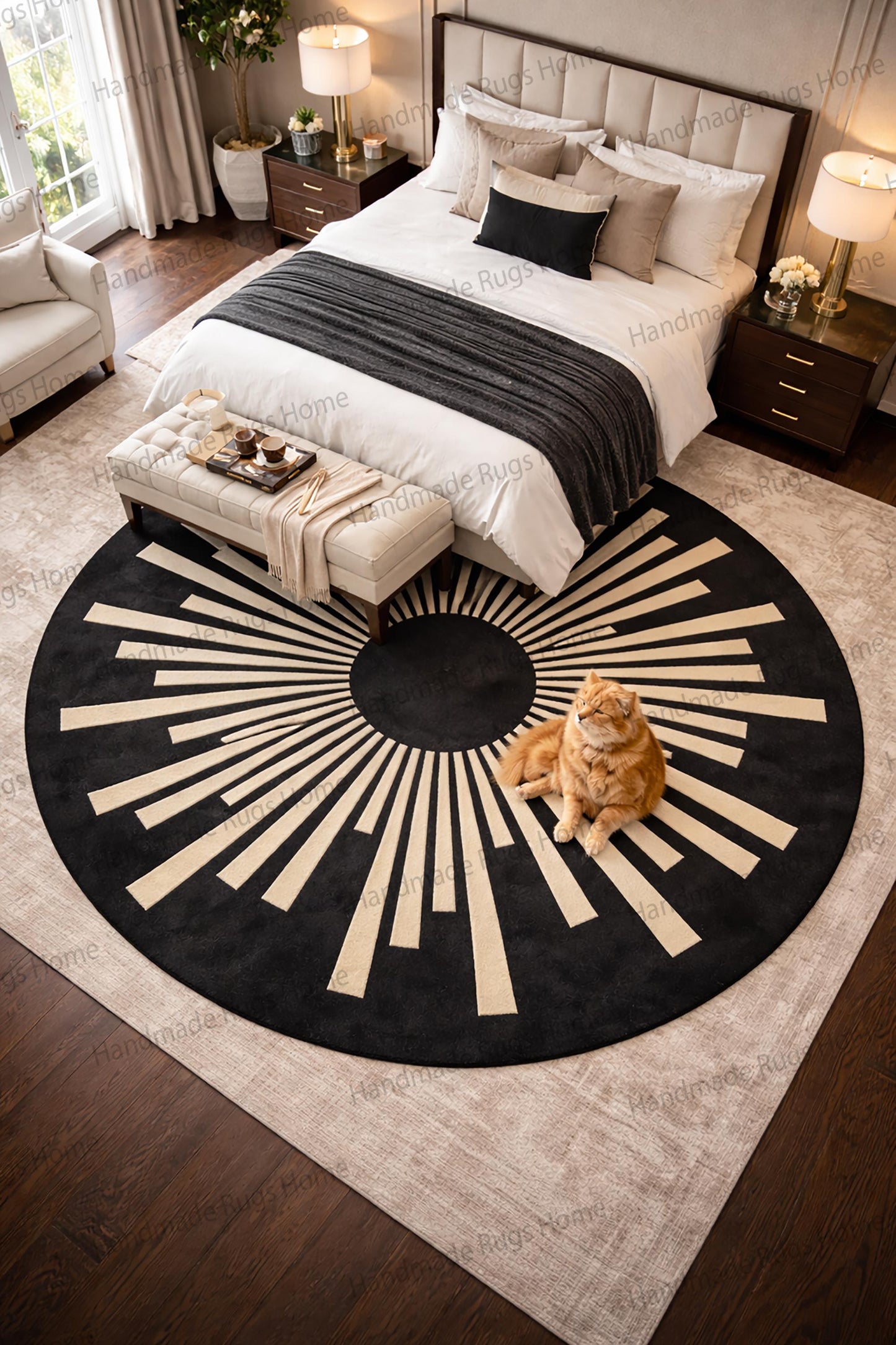 Premium quality handcrafted wool area rug