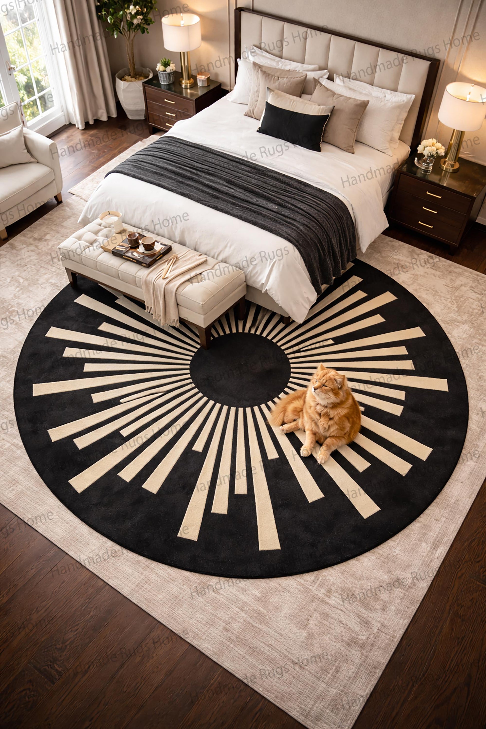 Premium quality handcrafted wool area rug