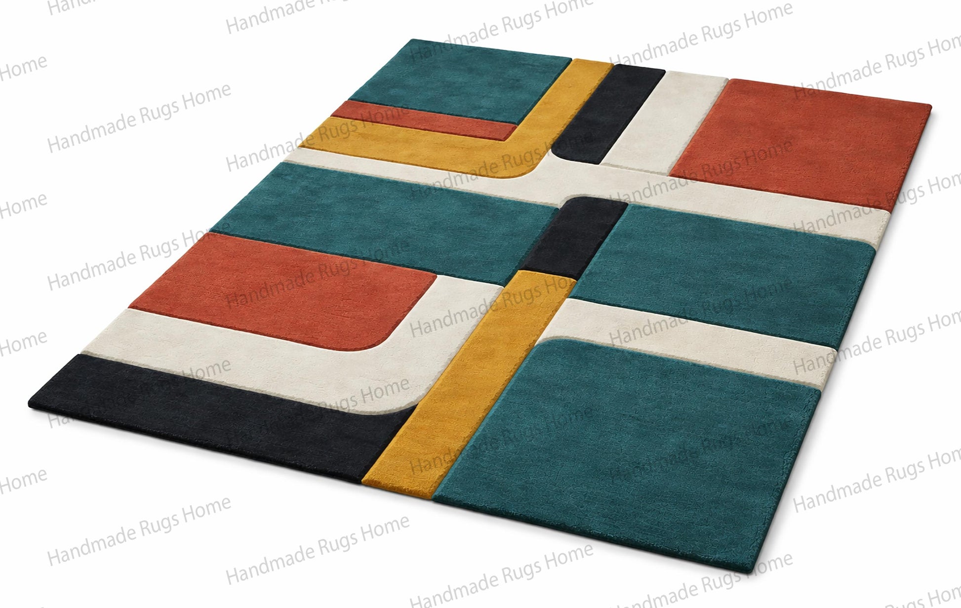 statement floor rug modern decor,

elegant geometric wool rug interior