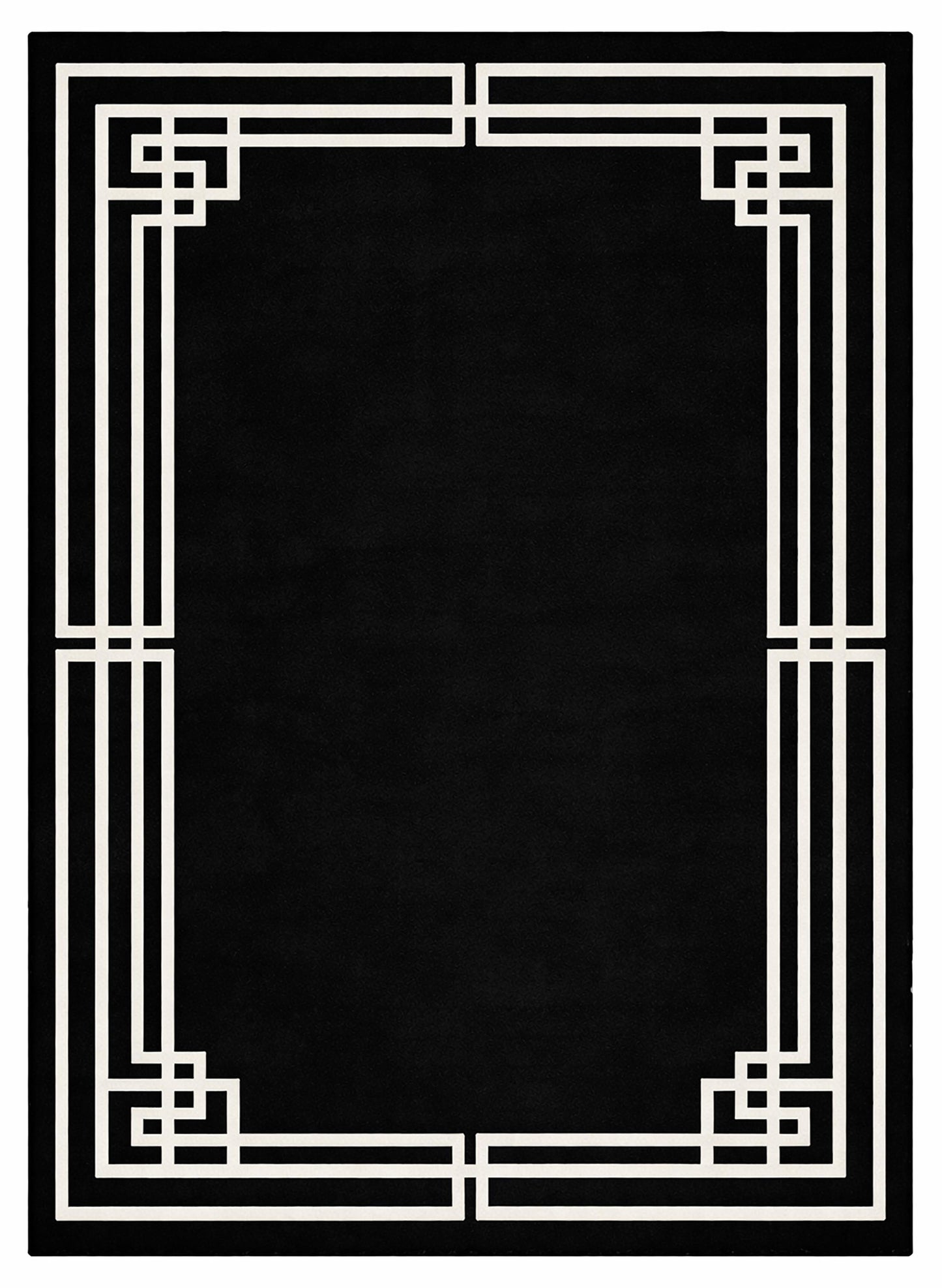 Midnight Rug, Luxury Wool Carpet, Art Deco Rug, Custom Size
