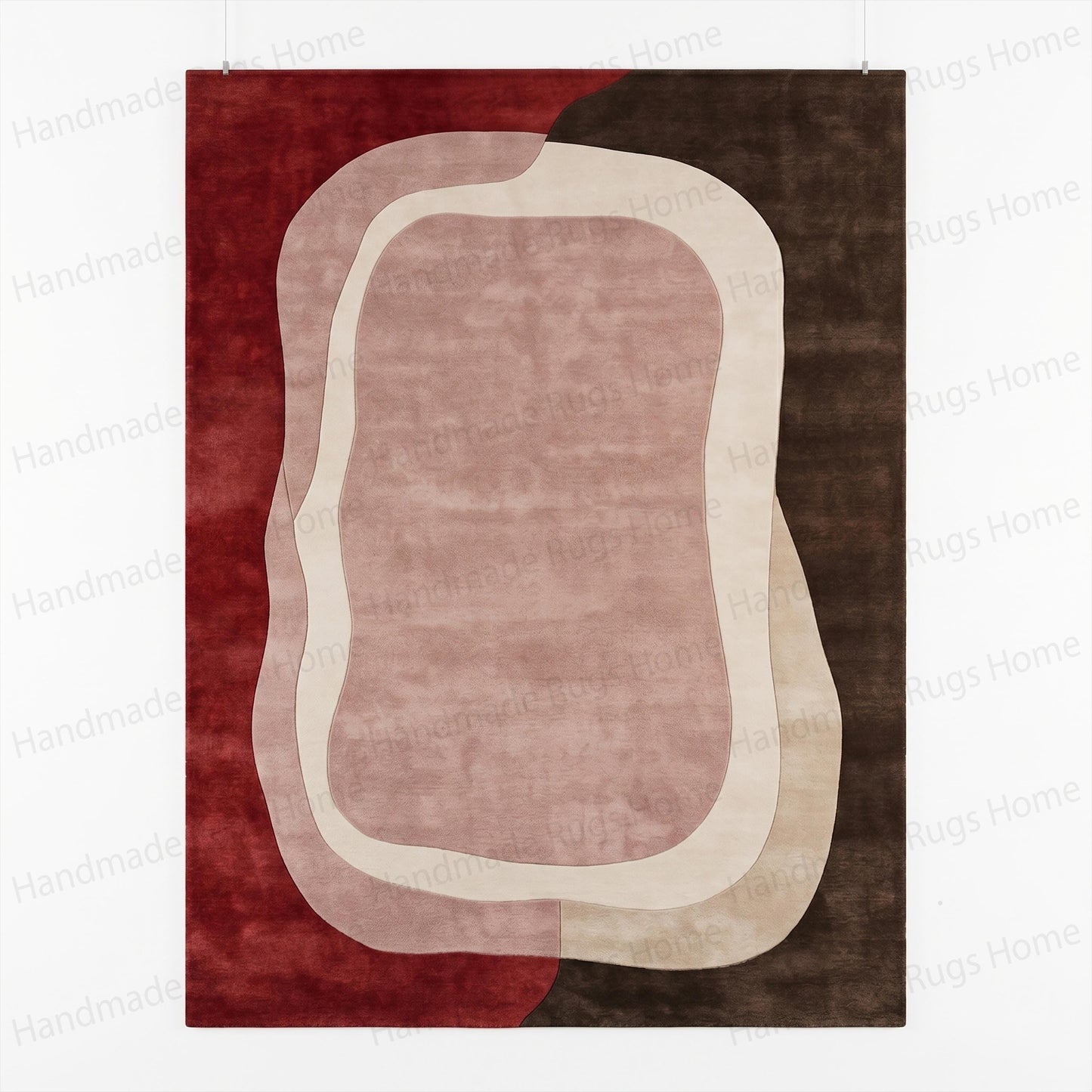 Cozy textured modern asymmetric design piece

Eclectic earthy colored custom shaped flooring