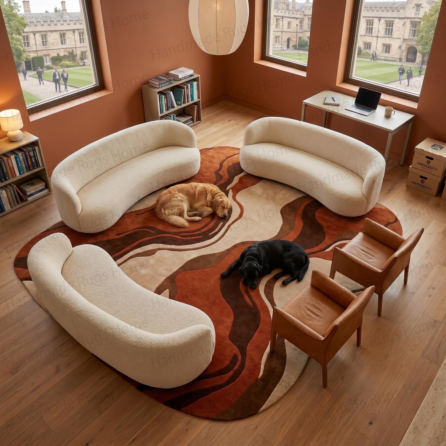 Irregular shaped wool rug

Abstract wavy carpet

Hand-tufted terracotta floor mat

Organic silhouette living room rug

Curvy modern area rug

Earthy tones bedroom carpet

Asymmetrical mid-century rug

Retro 70s style floor covering

Aesthetic dorm room rugs

Thick plush woolen carpet

Warm brown statement rug

Custom funky home decor

Rust and cream abstract mat

Geometric freeform rug

Entryway accent carpet

Artistic contemporary floor decor

Heavyweight handmade textile