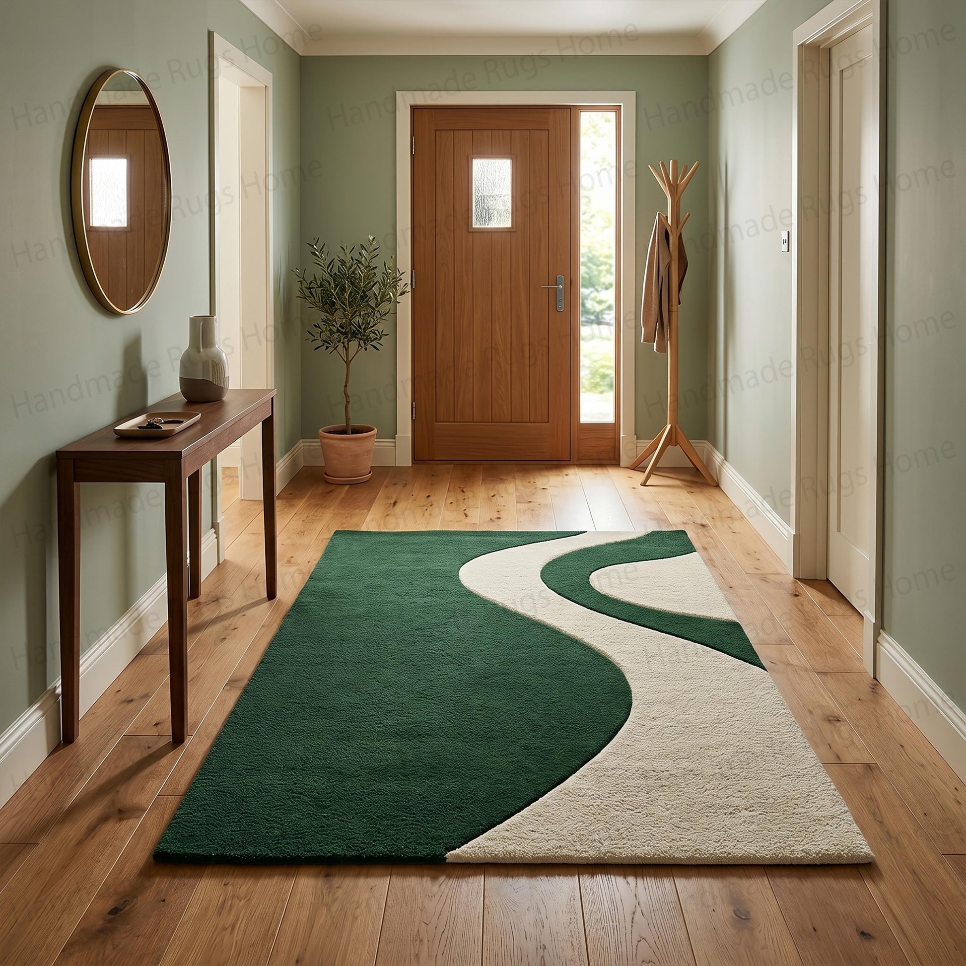 Custom sized teal area carpet complementing light green painted walls

Stylish modern home accessories showcasing expert tufting craftsmanship

Comfortable soft underfoot carpet basking in bright natural sunlight

Unique wavy pattern decor item creating immediate visual interest

Contemporary furniture seamlessly paired with an eye-catching statement rug

Cozy family bonding moment happening directly on luxurious thick pile carpeting