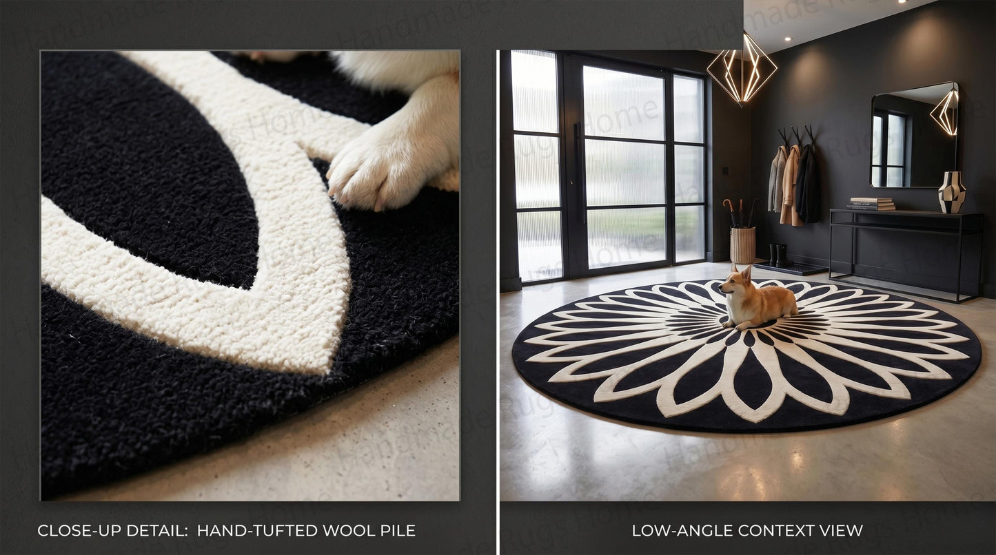 Beautifully styled indoor space showcasing trendy circular decor