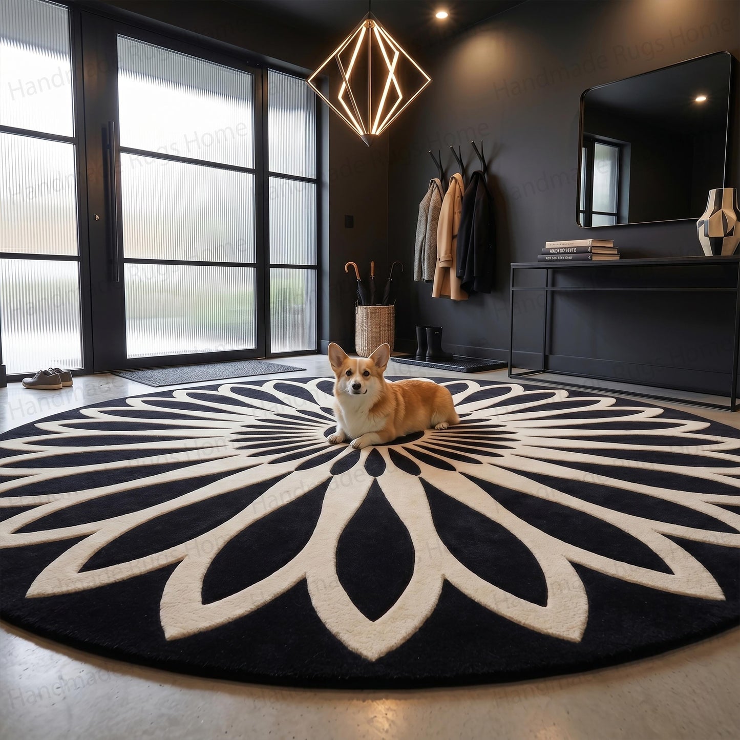 Premium heavyweight tufted textile featuring smooth finish