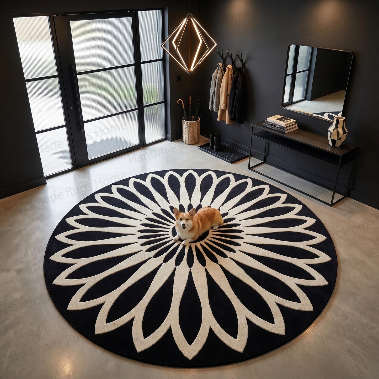 Beautifully styled indoor space showcasing trendy circular decor
